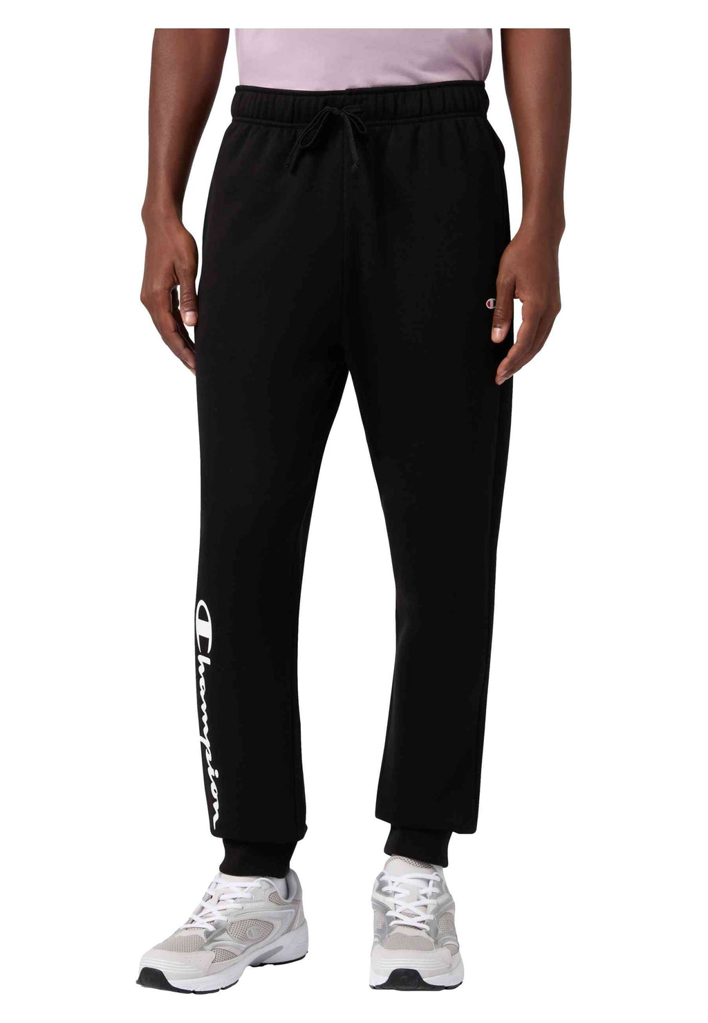 PANTALON CHAMPION NEGRO BIG SCRIPT LOGO JOGGER