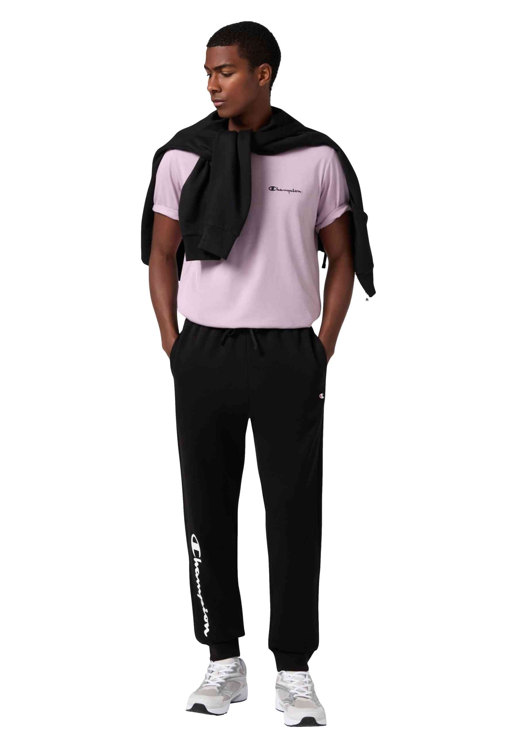 PANTALON CHAMPION NEGRO BIG SCRIPT LOGO JOGGER