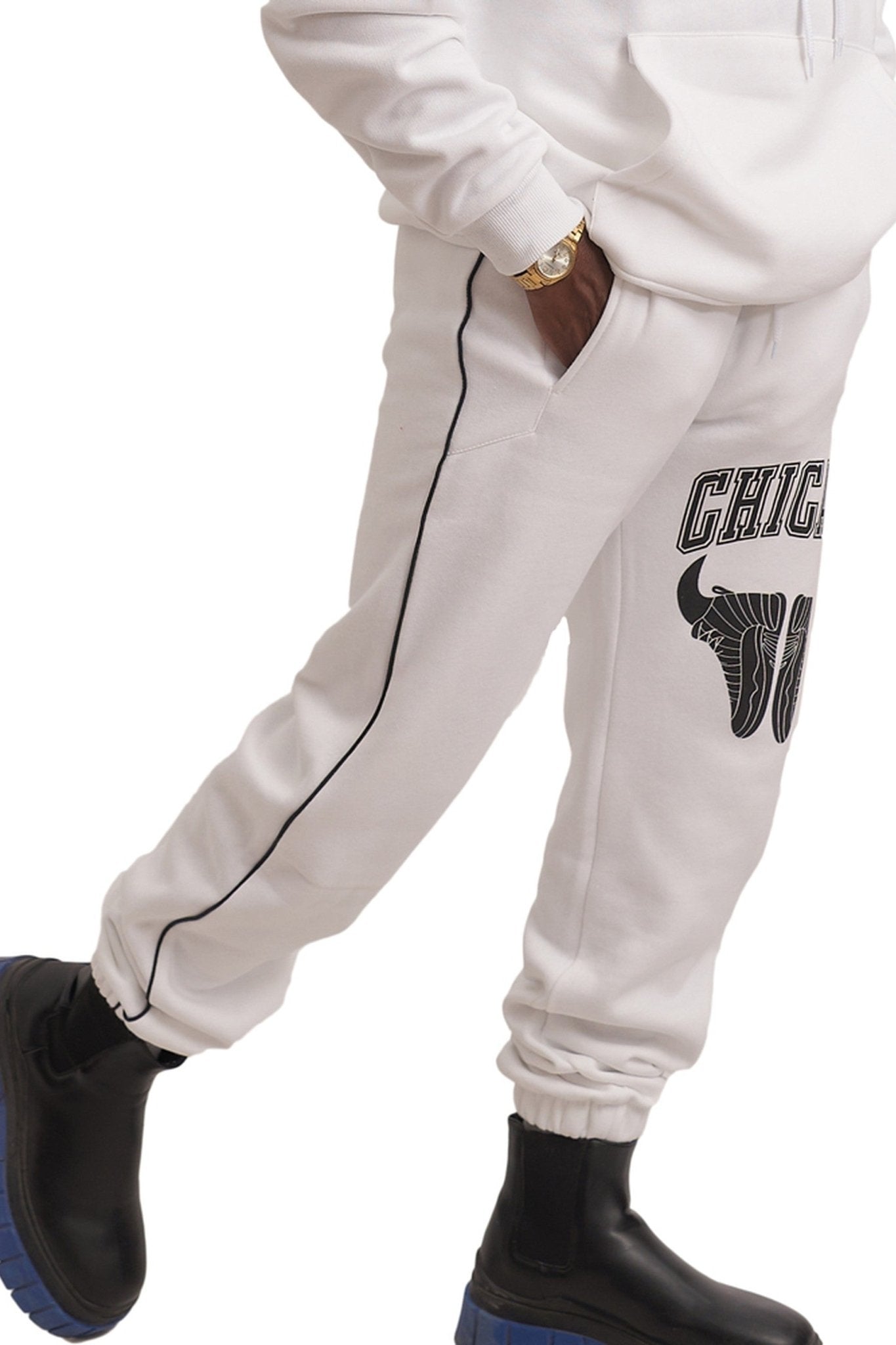 PANTALON CHICAGO BLANCO BIG FACE SNEAKER PANT - AREA ZERO