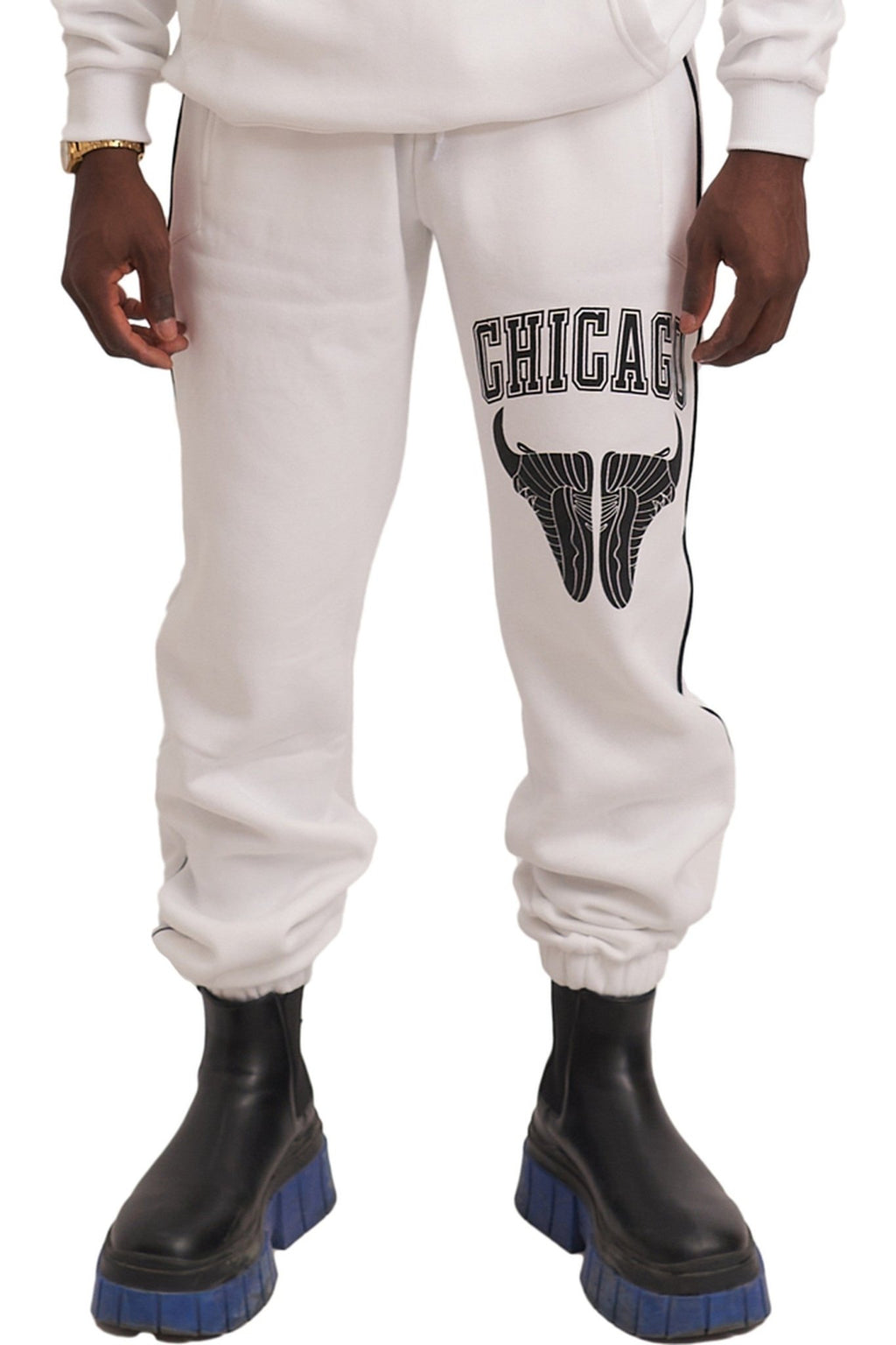 PANTALON CHICAGO BLANCO BIG FACE SNEAKER PANT - AREA ZERO