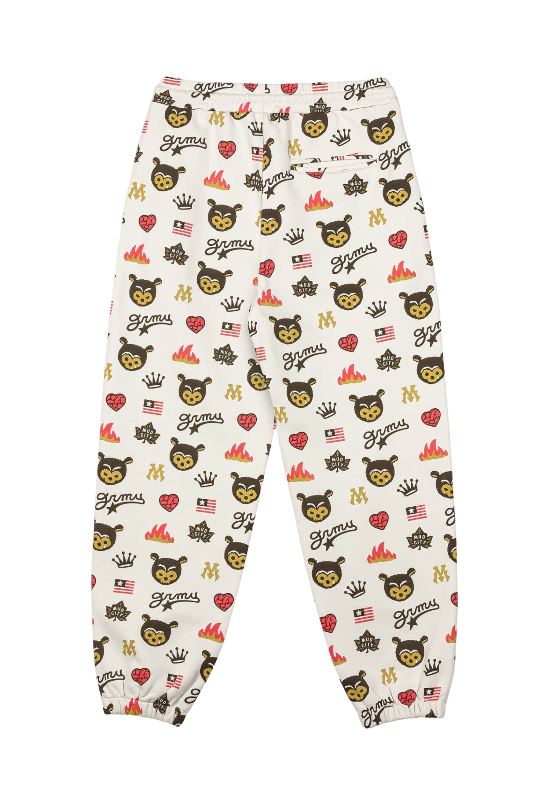 PANTALON GRIMEY BLANCO MUDS THE RESIDENCE BEAR SWEATPANTS