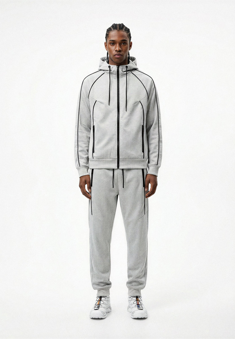 OVER STREET GRAY STRAIGHT TRACKSUIT