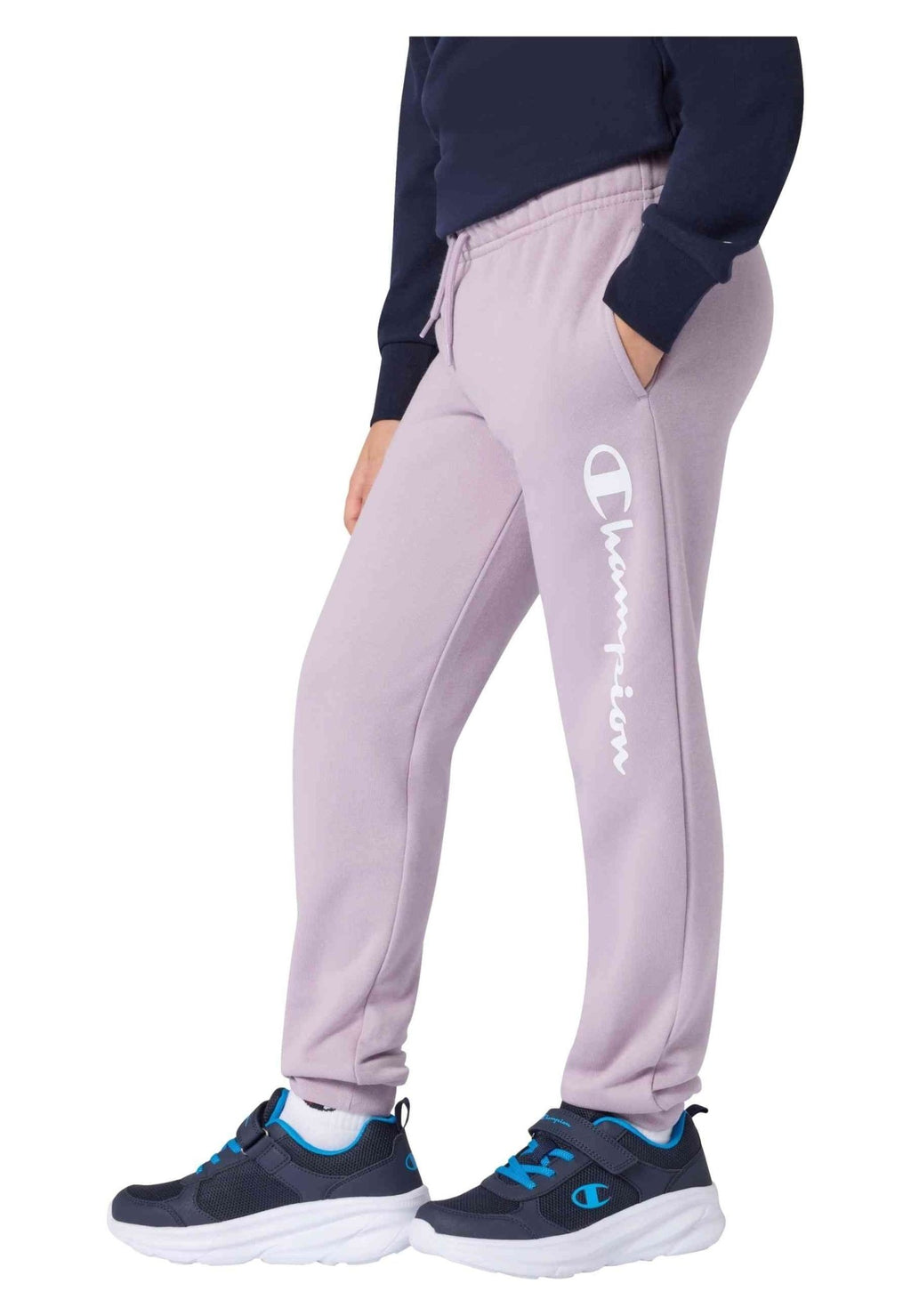 PANTALON JUNIOR CHAMPION MORADO BIG SCRIPT LOGO JOGGER - AREA ZERO