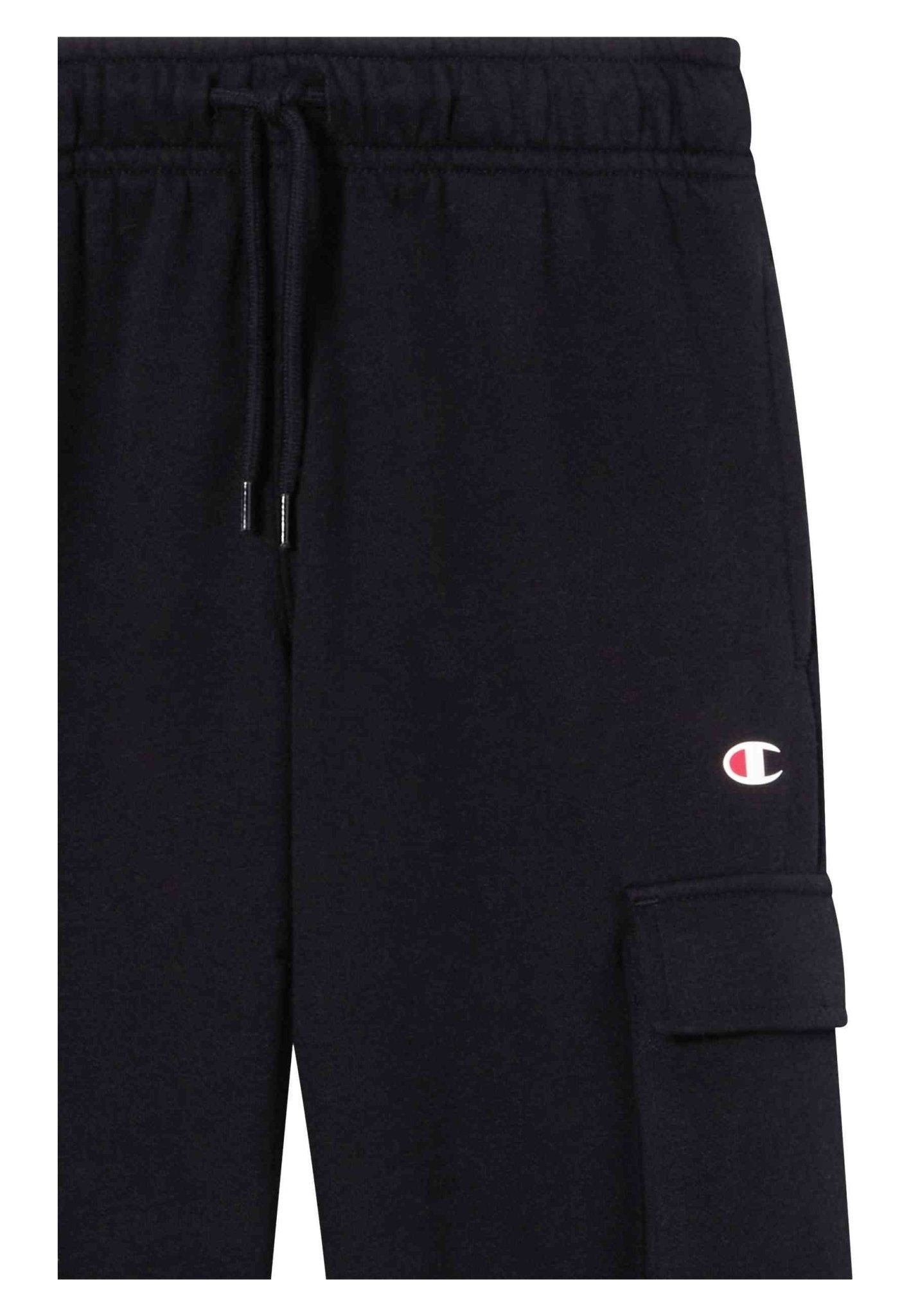 PANTALON JUNIOR CHAMPION NEGRO SIDE POCKETS ICONS LOGO JOGGER - AREA ZERO