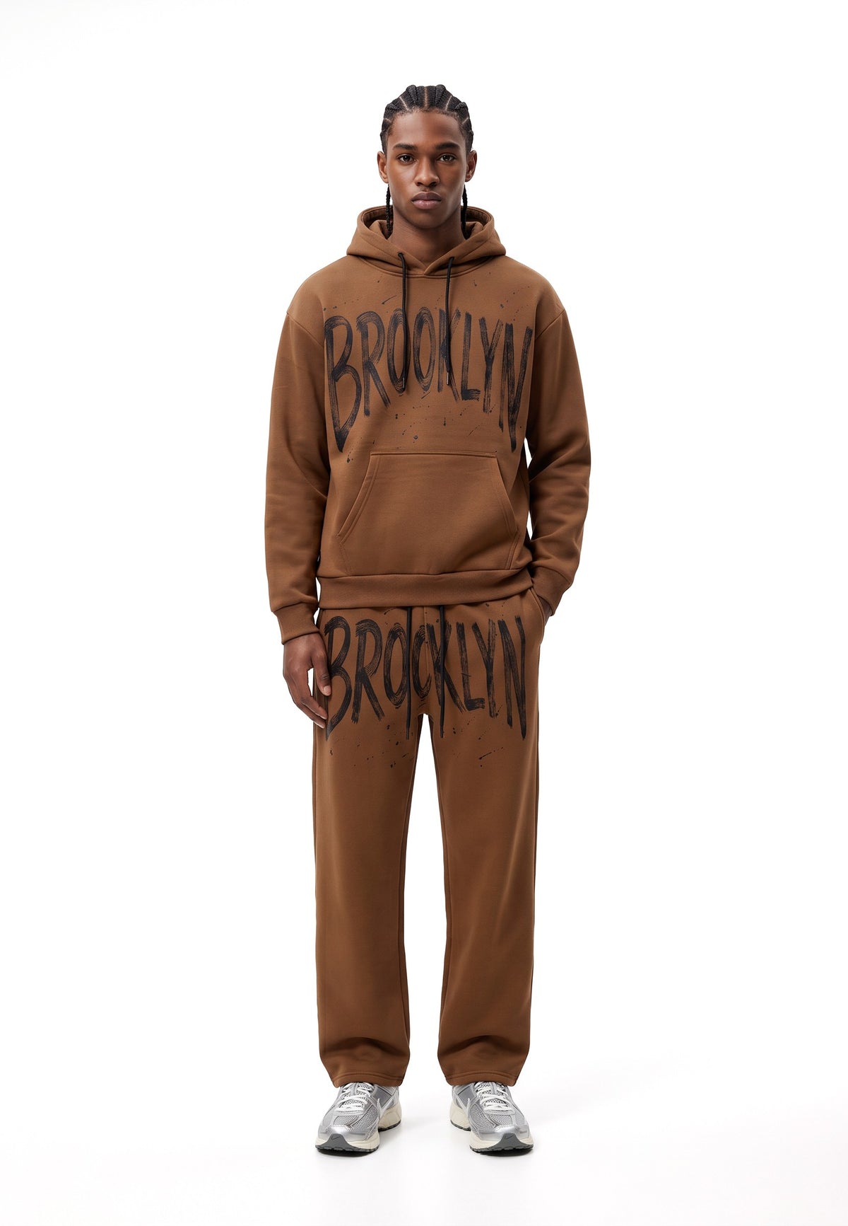 PANTALON MARRON BROOKLIN BRUSHED SCRIPT JOGGER PANT