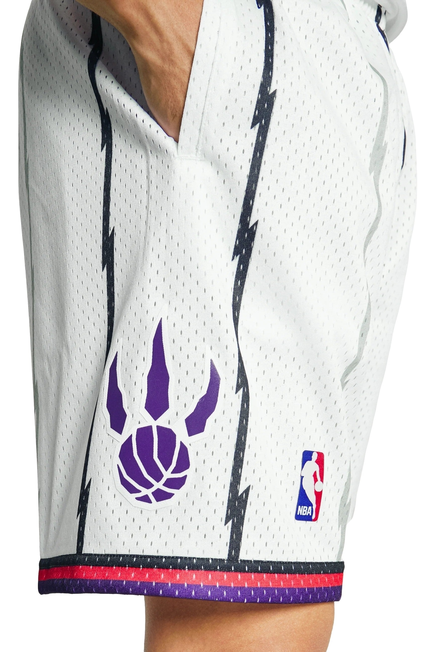 PANTALON MITCHELL & NESS BLANCO TORONTO RAPTORS WHITE