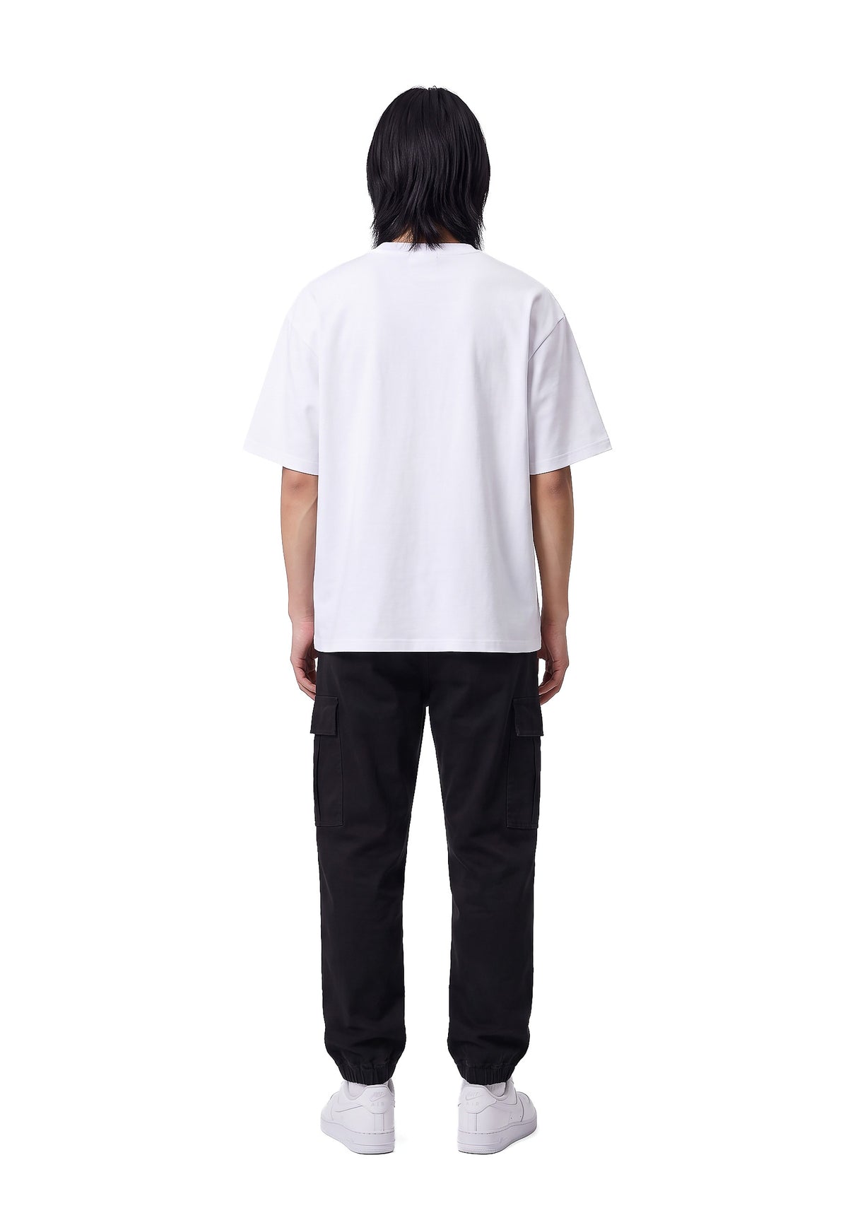 PANTALON NEGRO GASTADO SIDE POCKETS JOGGER PANT
