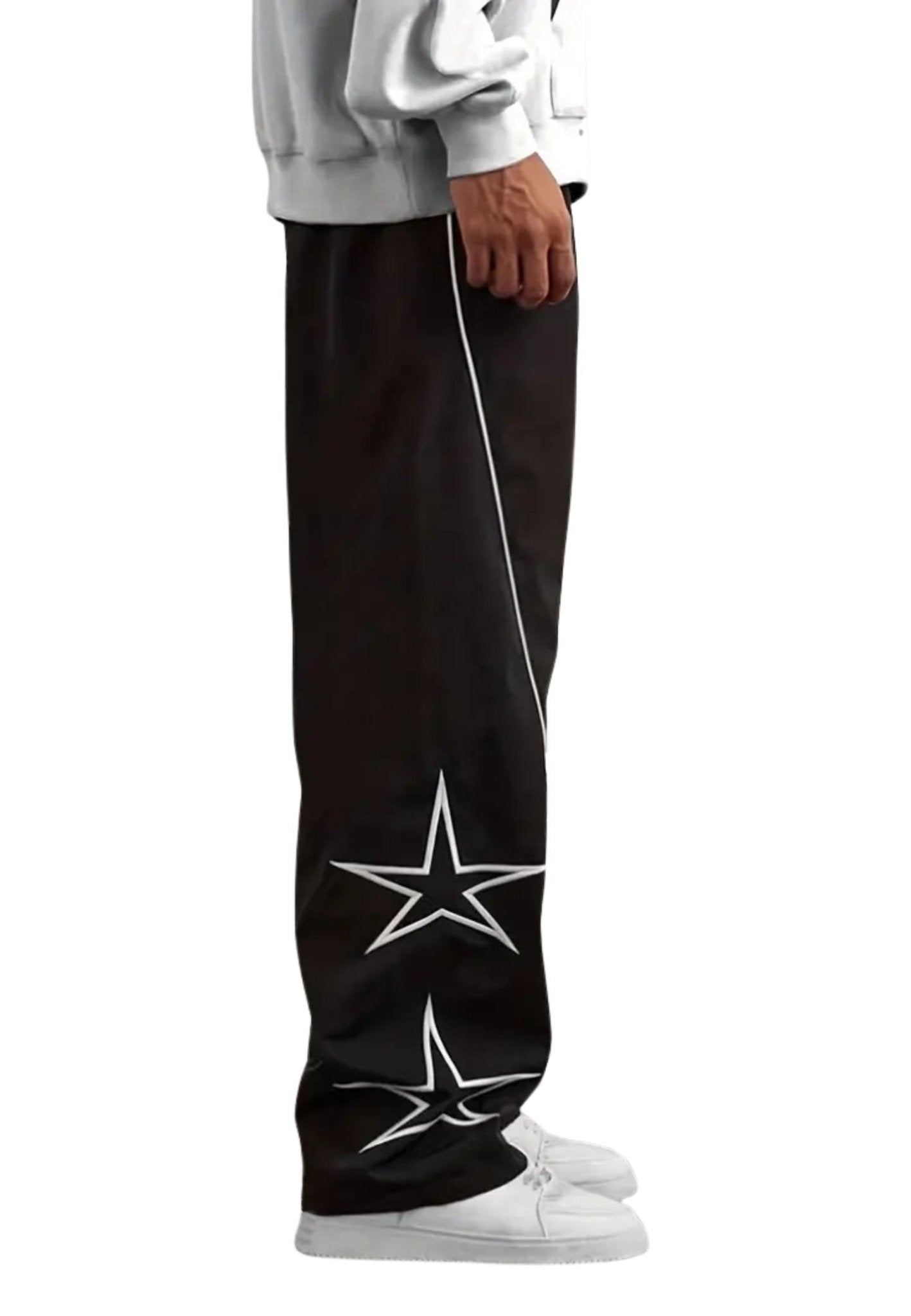 PANTALON NEGRO WIDE LEG STARS PANT - AREA ZERO