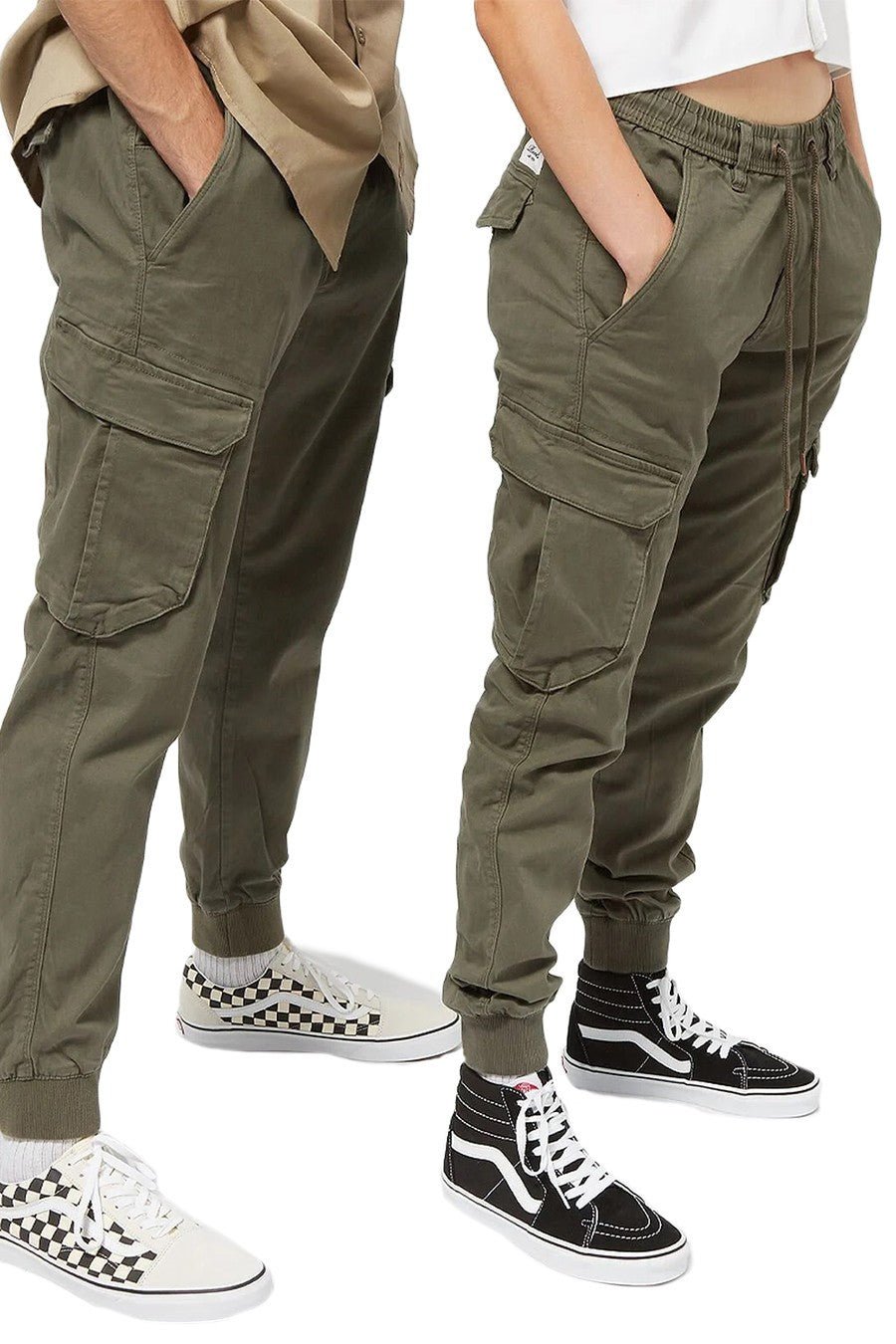 PANTALON REEL REFLEX RIB CARGO OLIVE - AREA ZERO