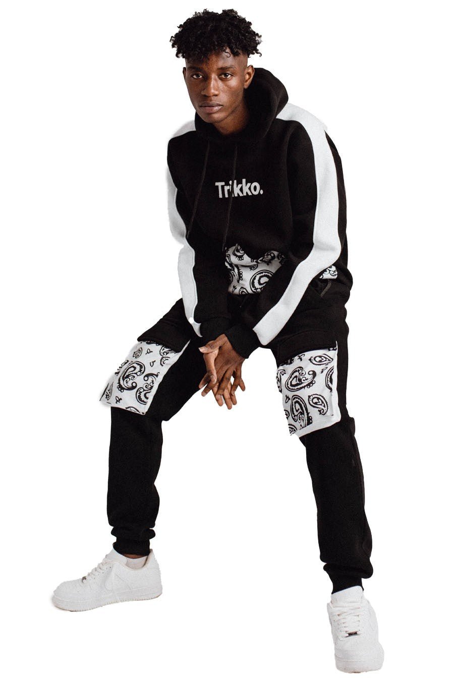 PANTALON TRIKKO NEGRO BANDANA POCKETS PANT - AREA ZERO