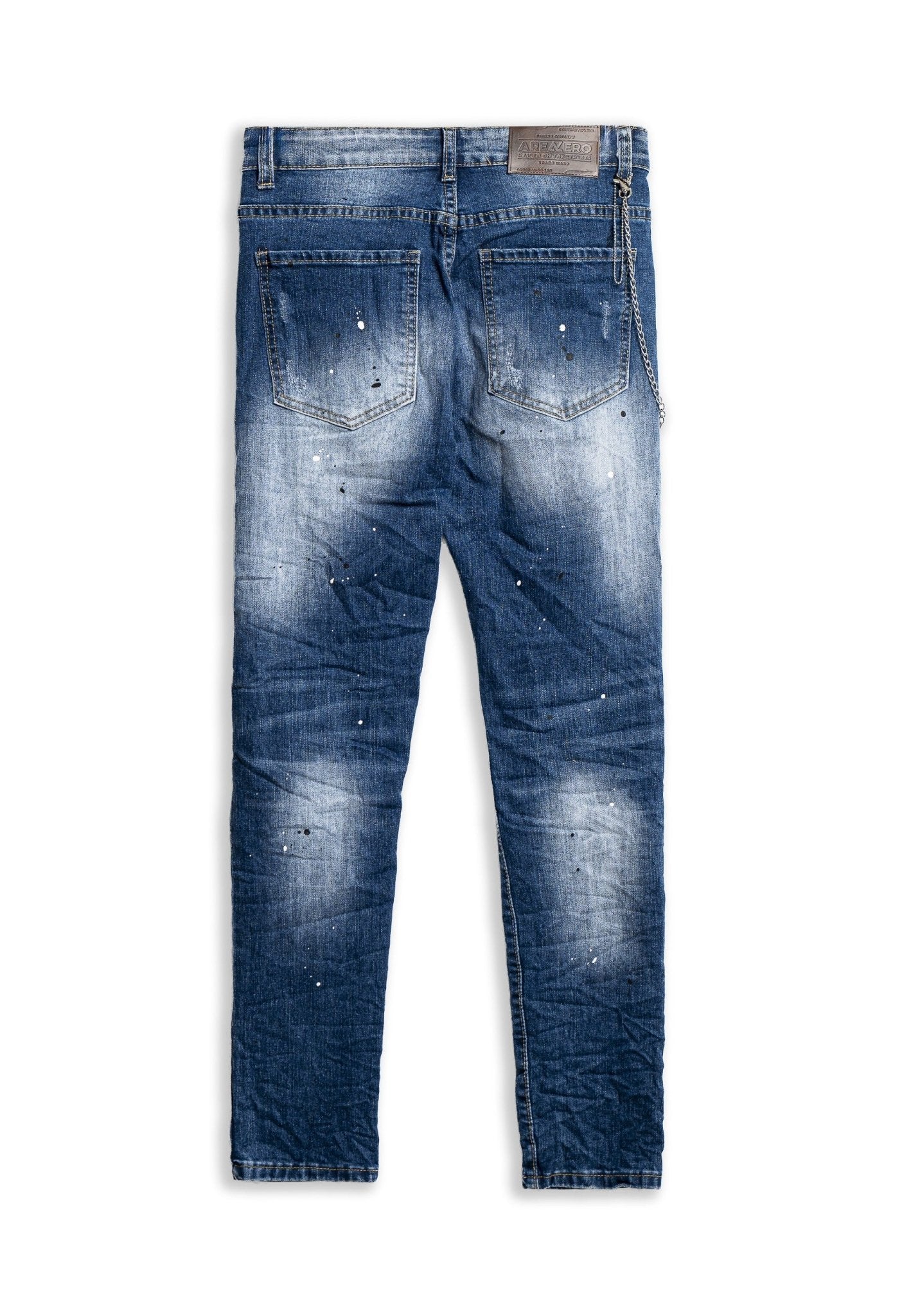 PANTALON VAQUERO MOJADO GASTADO BLACK PAINTED PANT - AREA ZERO