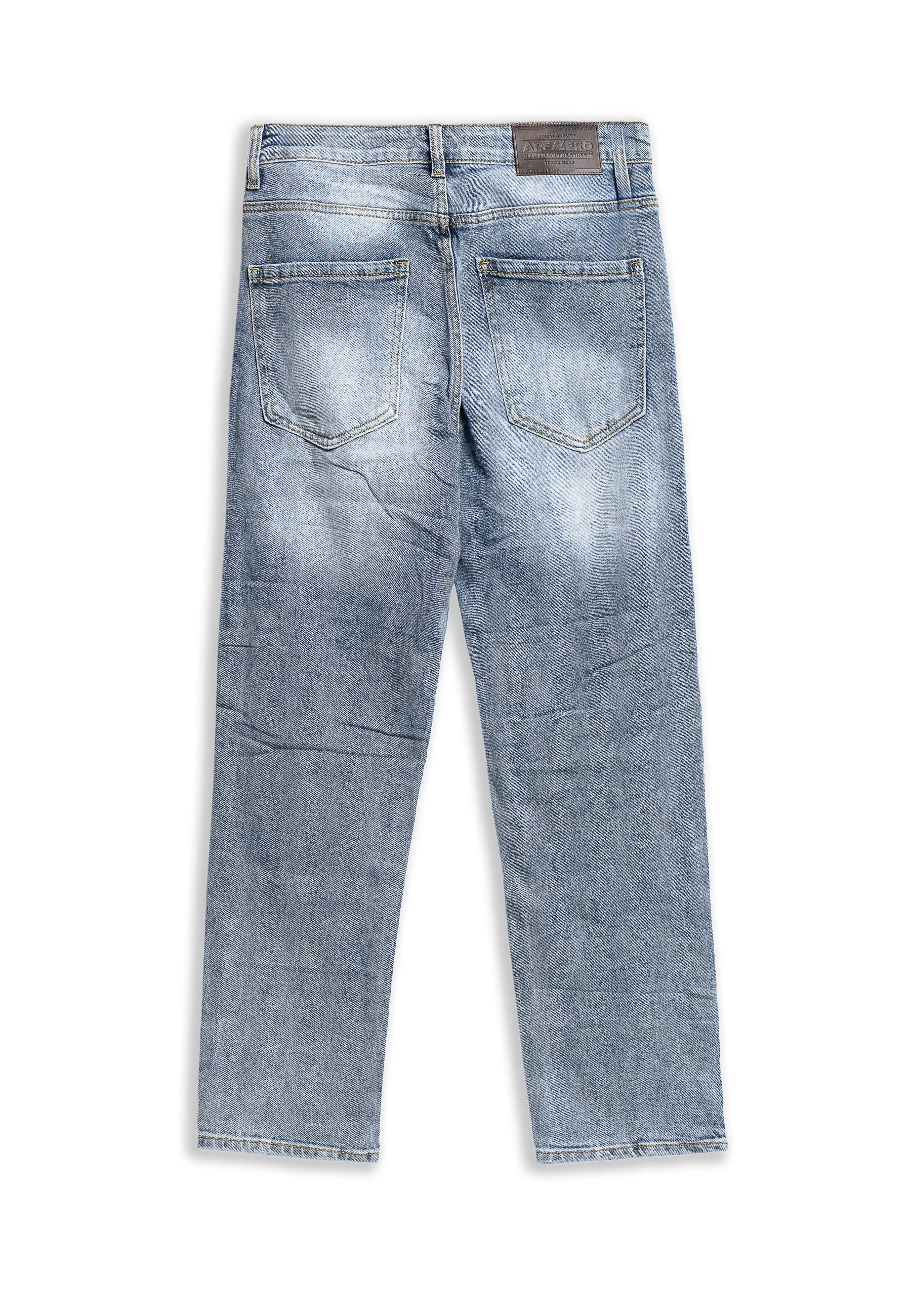 PANTALON VAQUERO MOJADO GASTADO FRONT POCKET ZIP