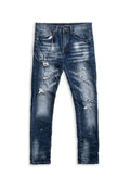PANTALON VAQUERO MOJADO GASTADO GREEN PAINTED PANT