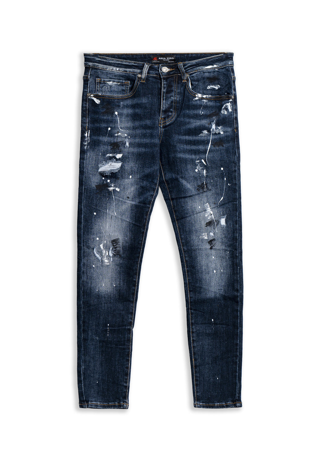 PANTALON VAQUERO MOJADO GASTADO WHITE PAINTED PANT