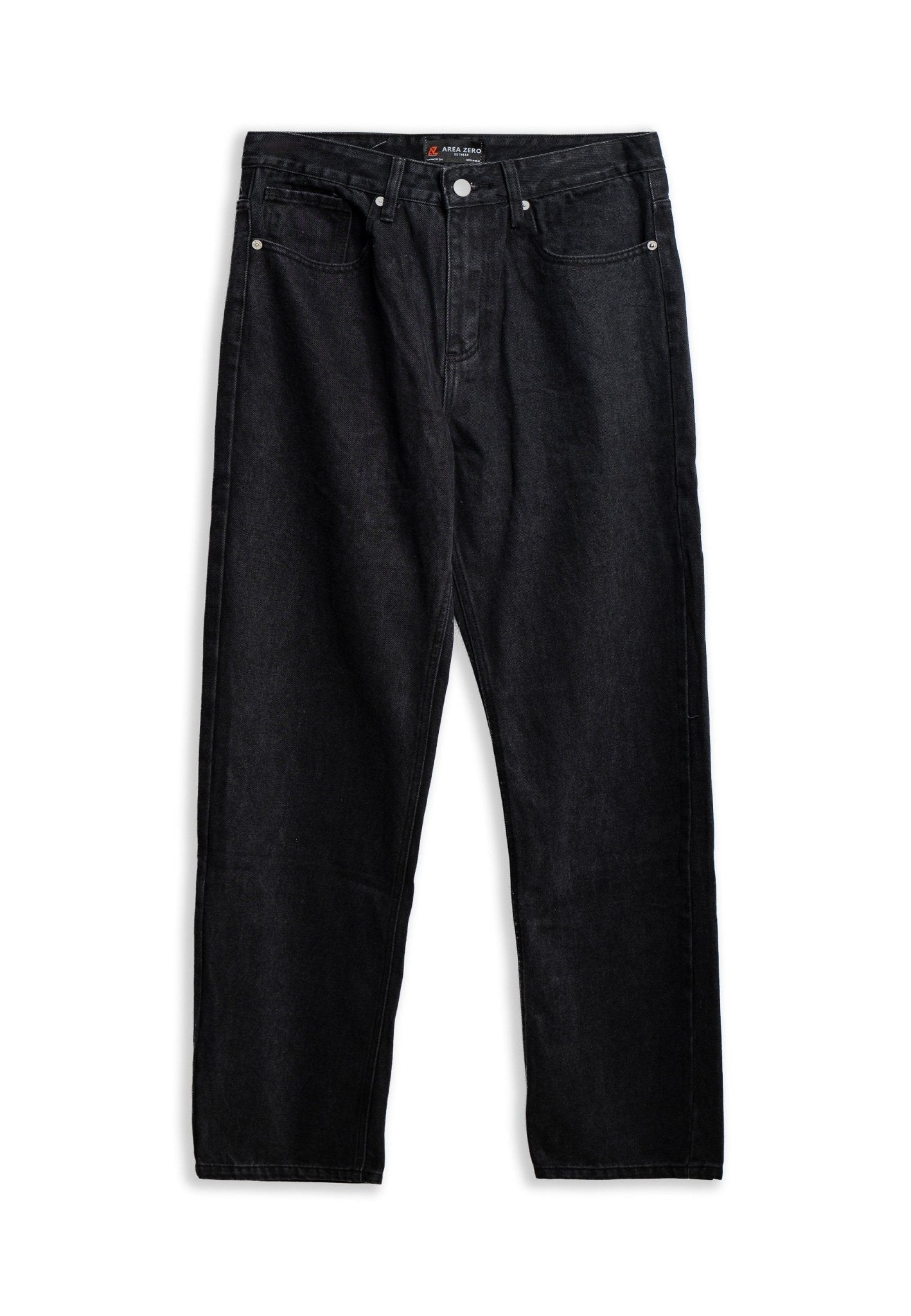PANTALON VAQUERO NEGRO WIDE LEG SIMPLE PANT - AREA ZERO
