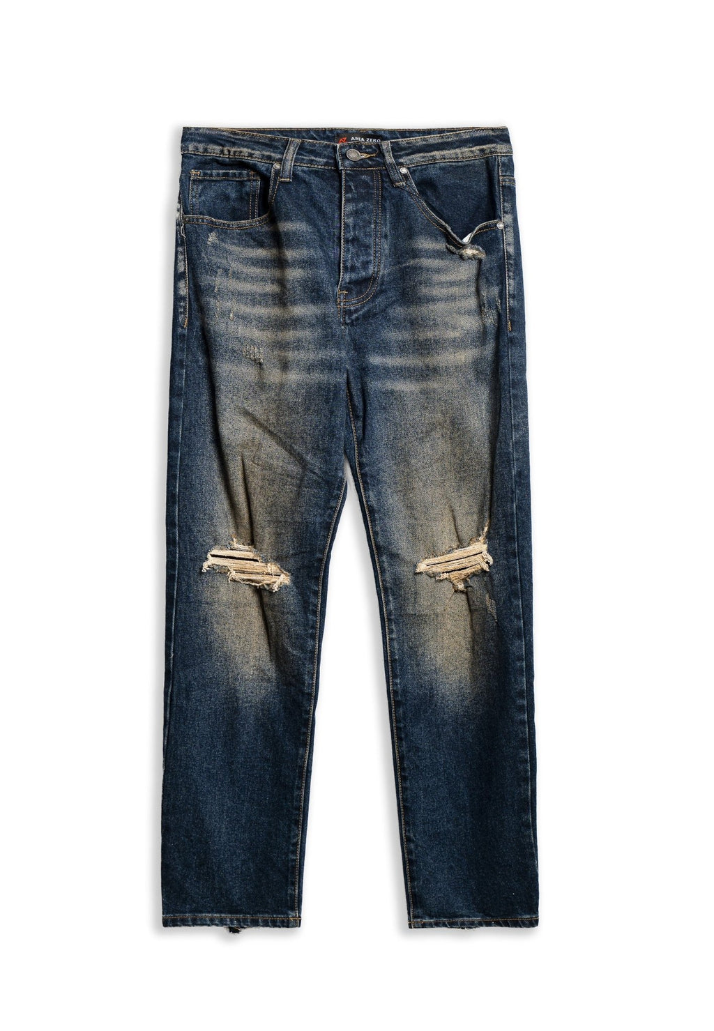 PANTALON VAQUERO OXIDO FRONT BROKES RUSTED STRAIGHT PANT - AREA ZERO