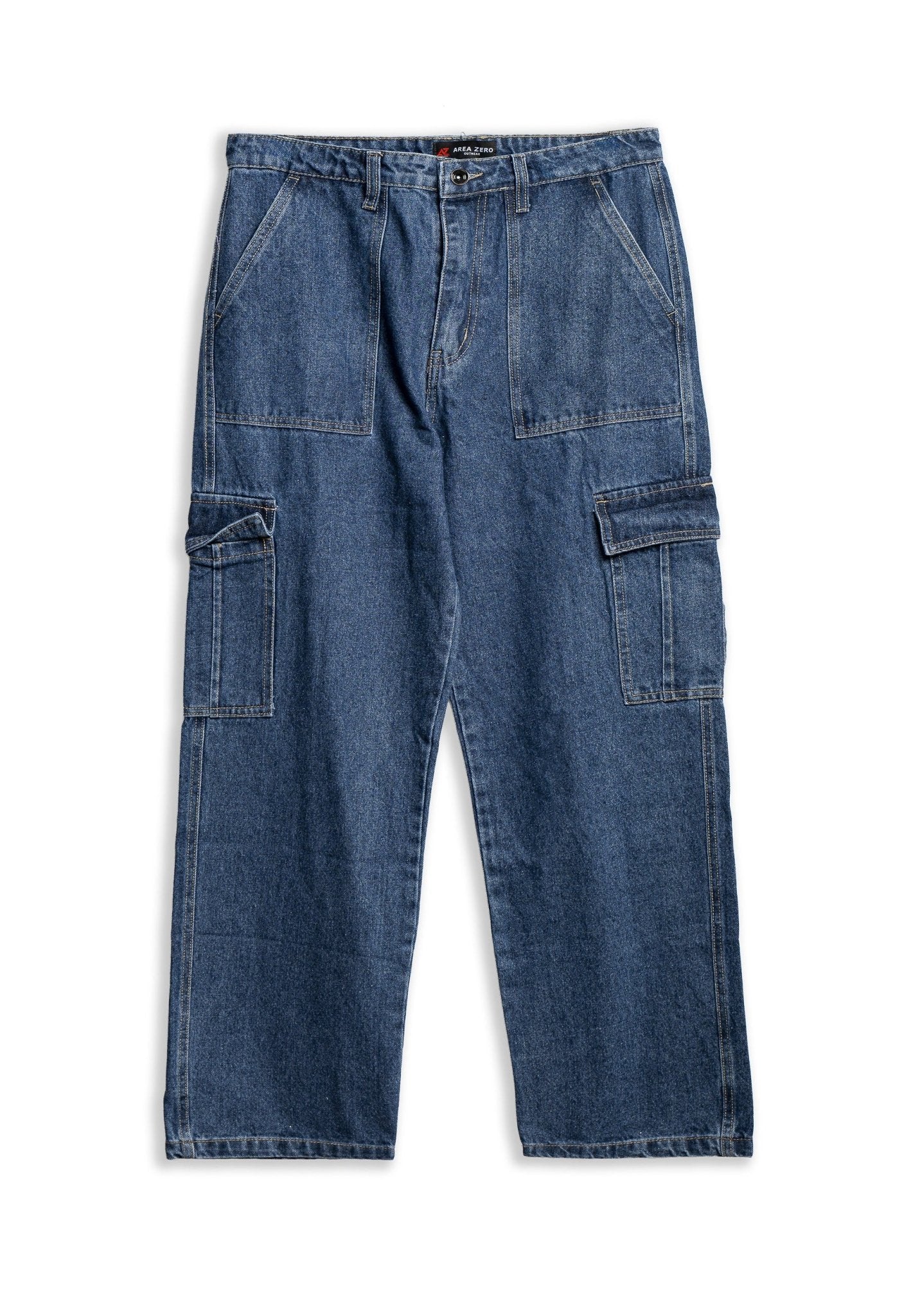 PANTALON VAQUERO STW FRONT POCKETS WIDE LEG PANTS - AREA ZERO