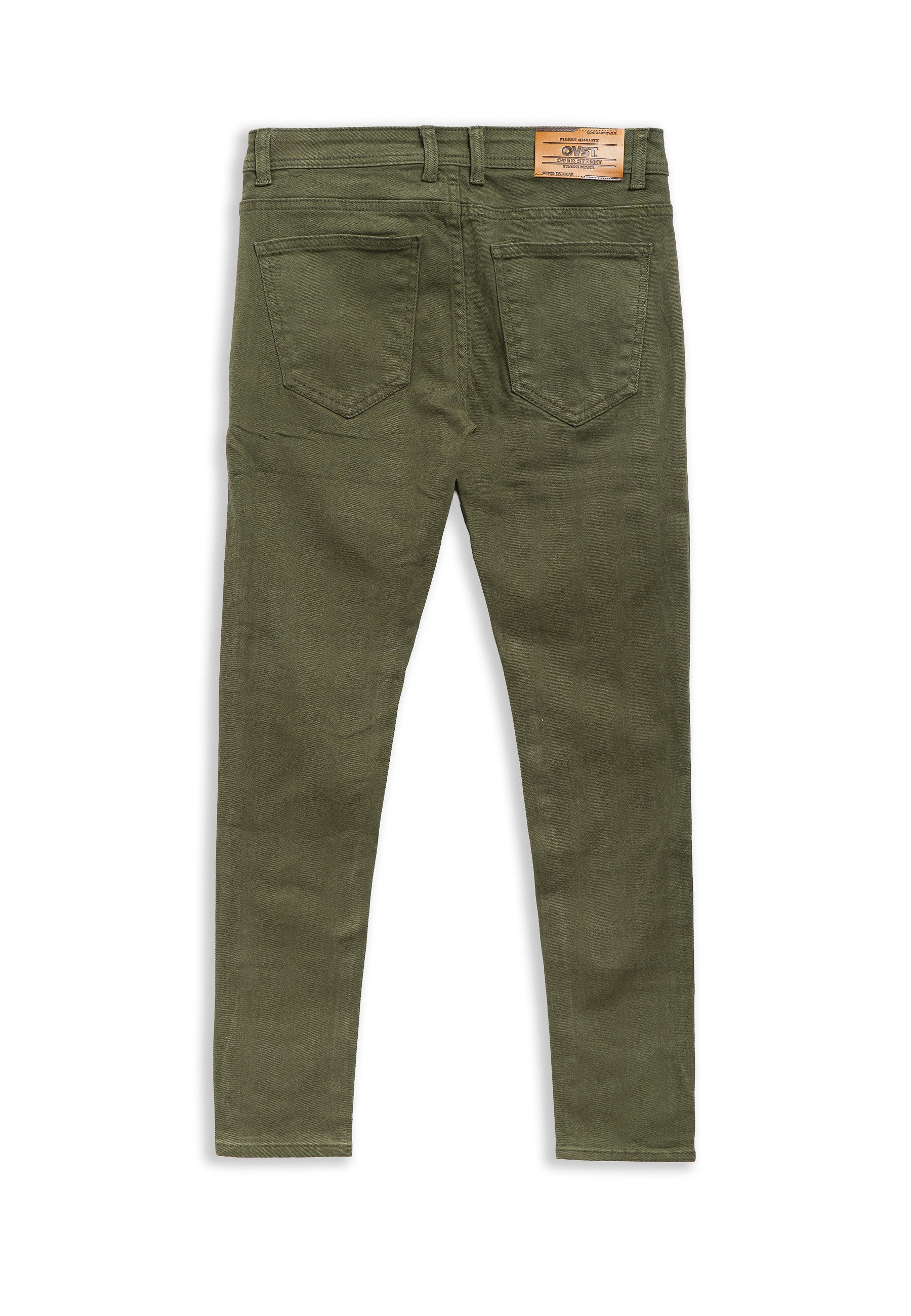 PANTALON VERDE SLIM FIT BASIC PANT