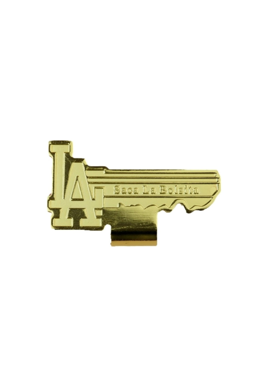 PIN CAP CLIP DORADO "LA" KEY - AREA ZERO