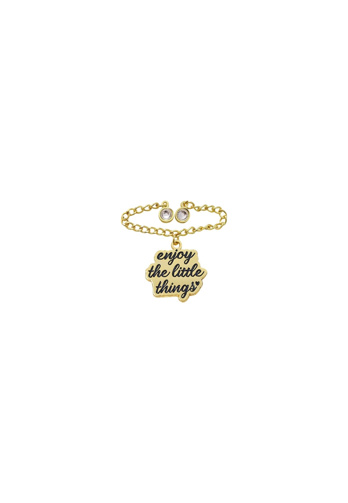 PIN DORADO ENJOY LITTLE THING CHAINS