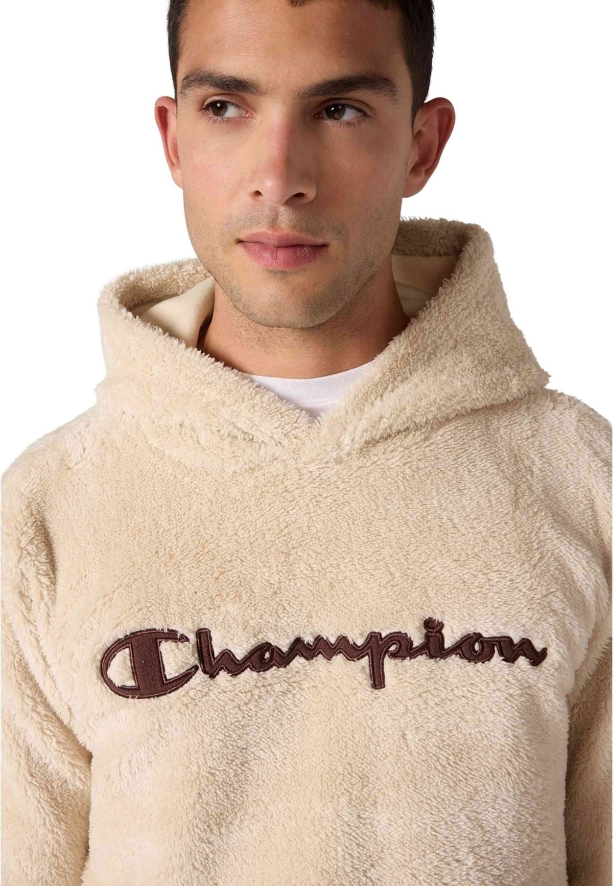 POLAR CHAMPION EMBROIDERED LOGO HOODED SHERPA