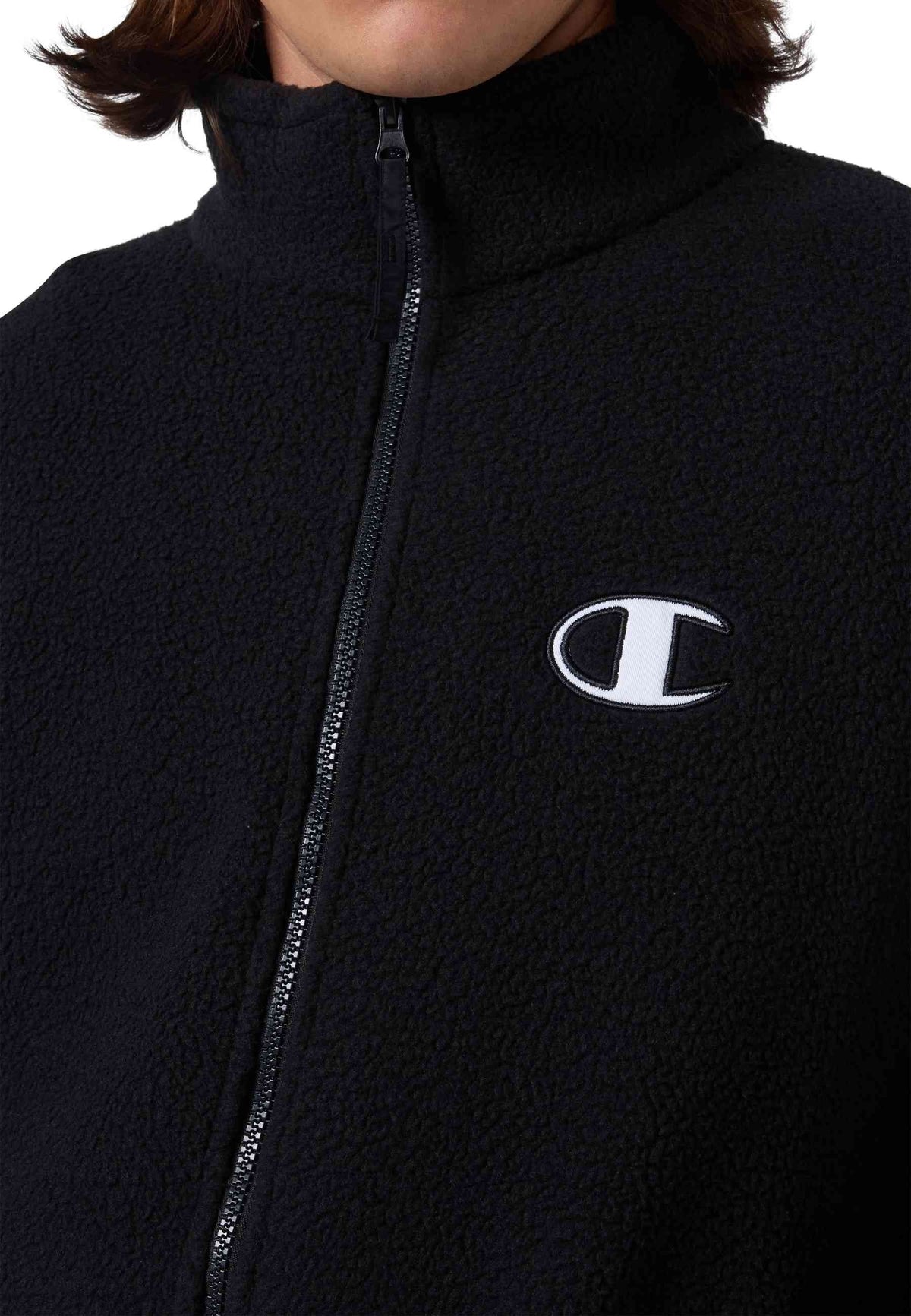 POLAR CHAMPION NEGRO FULL ZIP POLAR JACKET