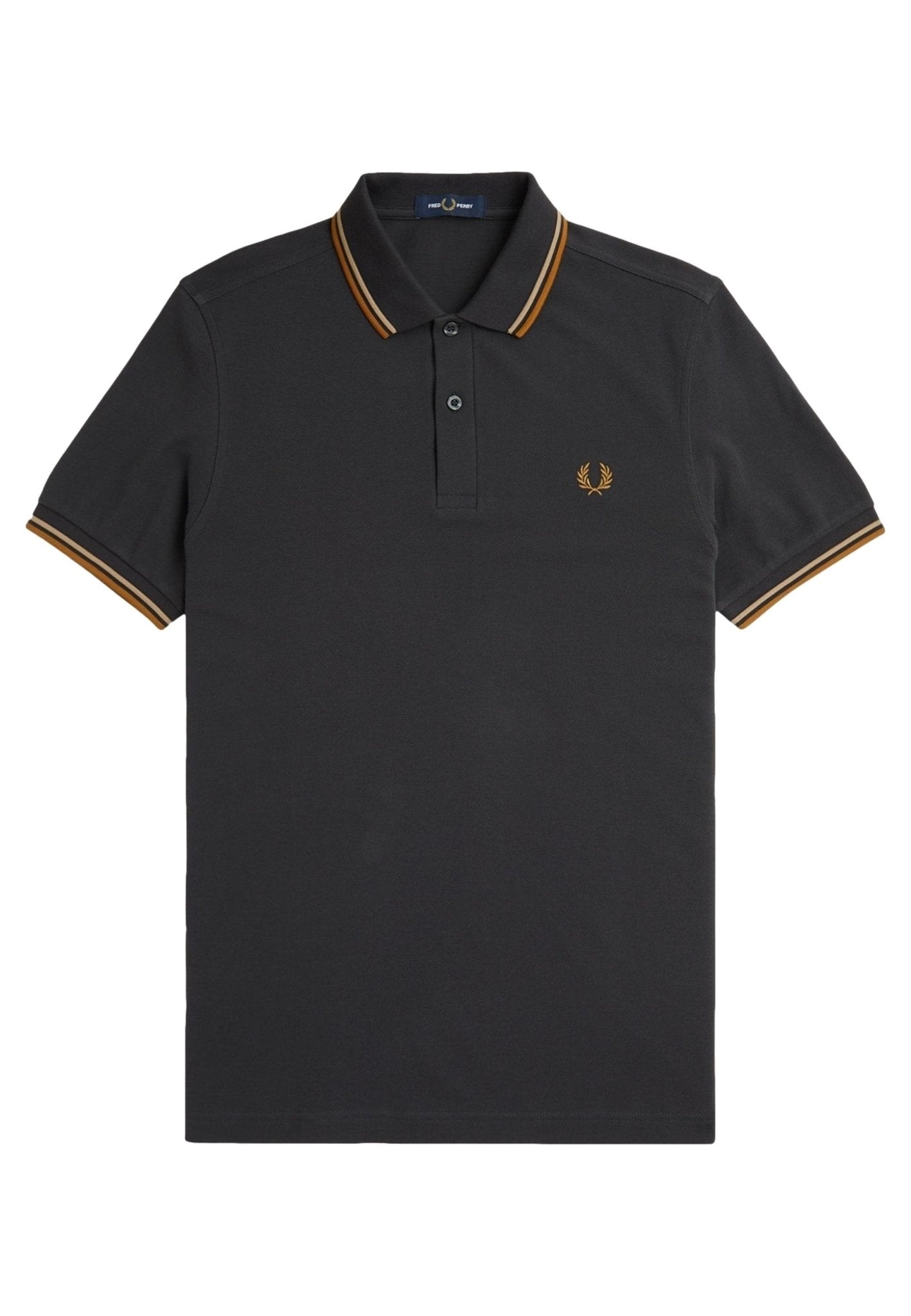 POLO FRED PERRY ANTRACITA U93 TWIN TIPPED SHIRT - AREA ZERO