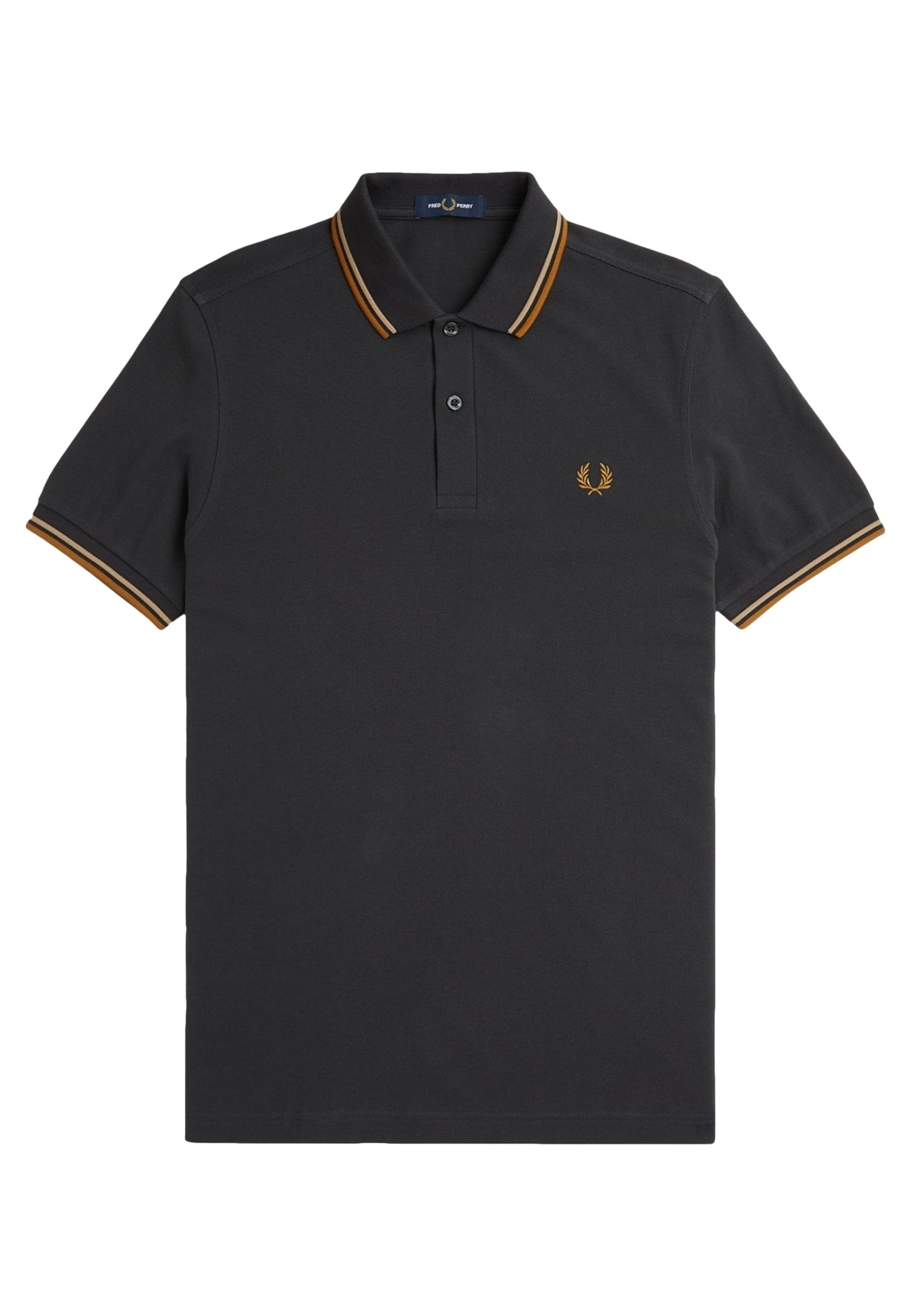 POLO FRED PERRY ANTRACITA U93 TWIN TIPPED SHIRT