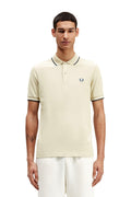 POLO FRED PERRY BEIGE T48 TWIN TIPPED SHIRT