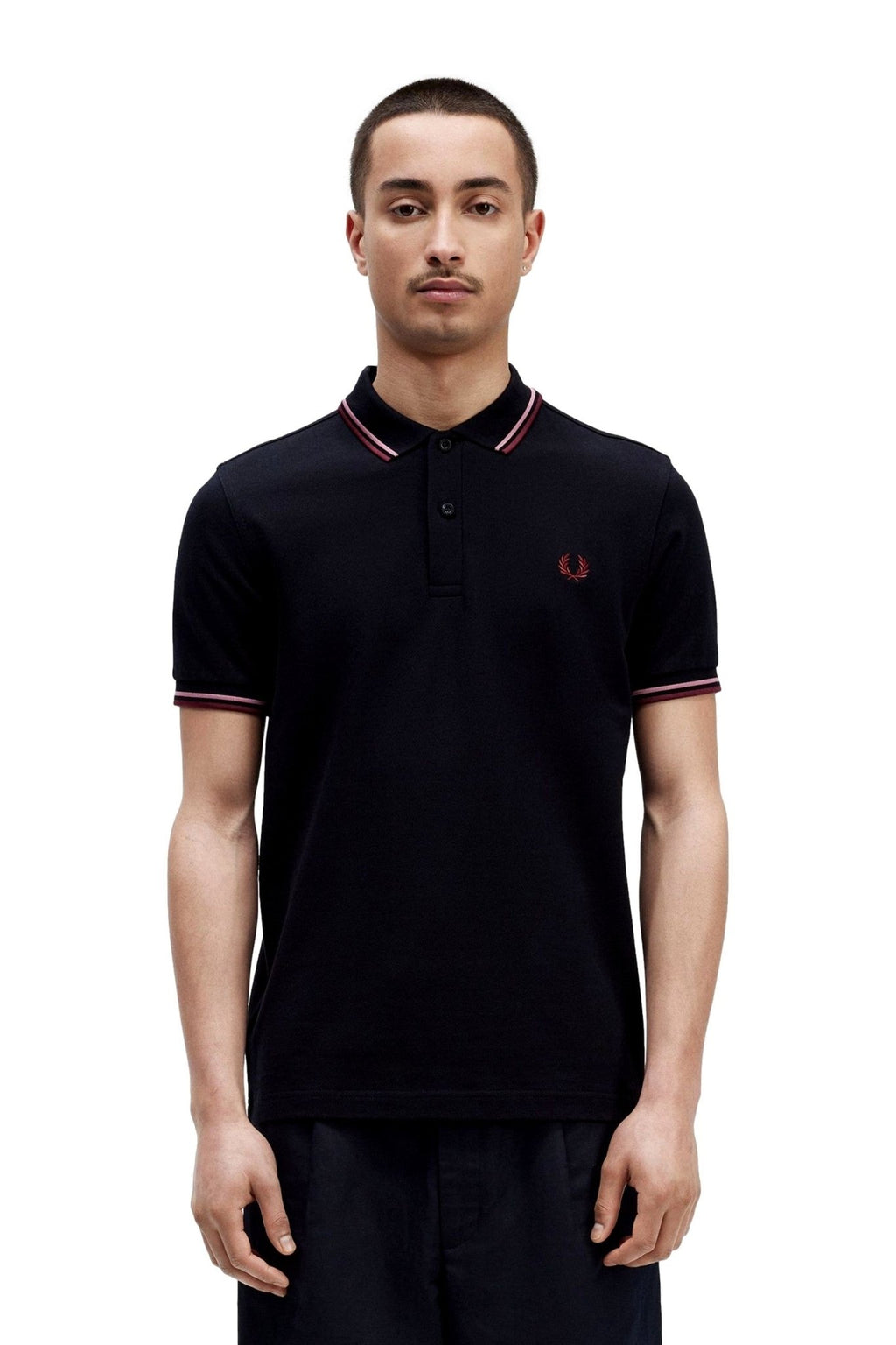 POLO FRED PERRY MARINO T57 TWIN TIPPED SHIRT - AREA ZERO