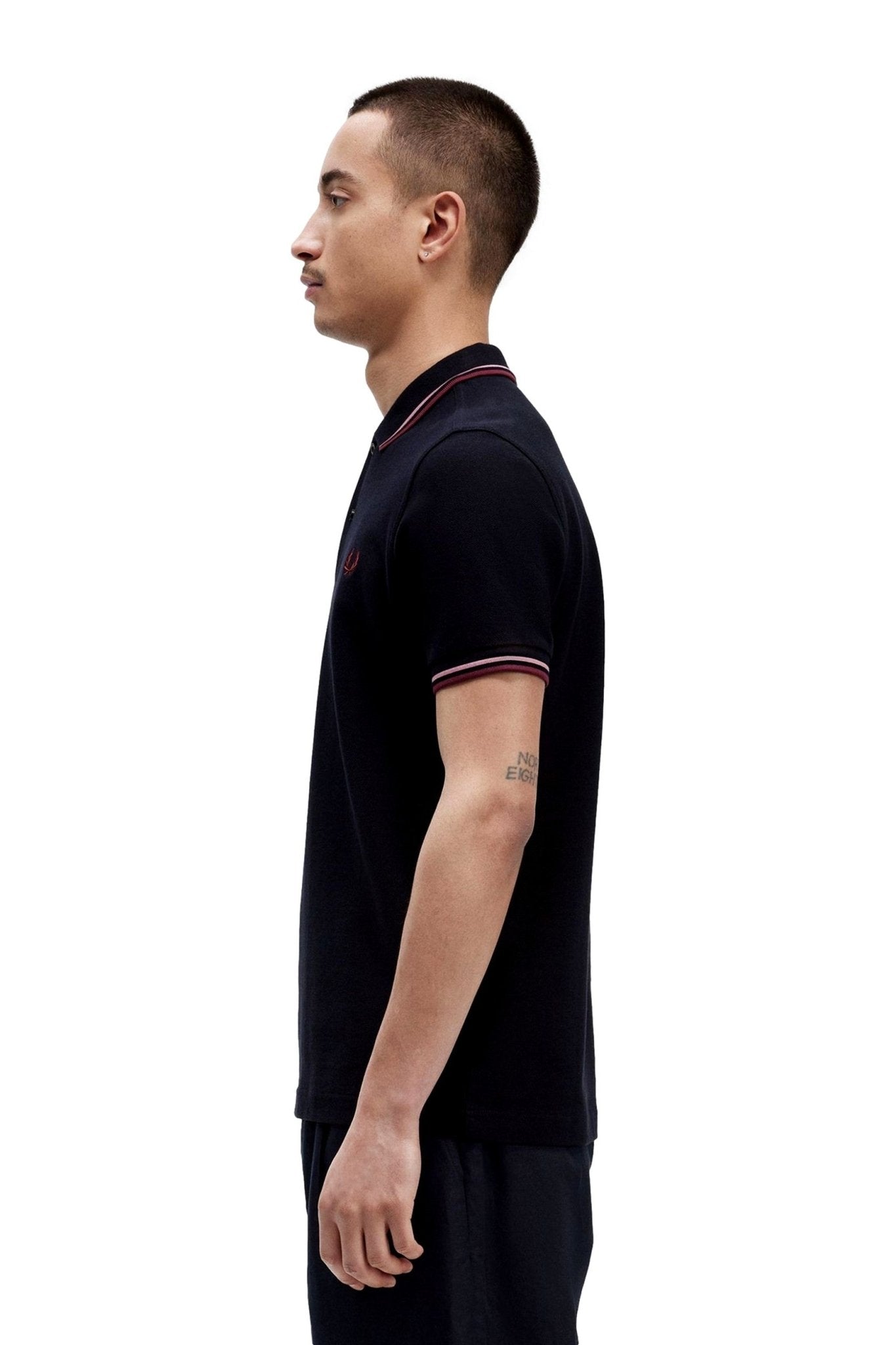 POLO FRED PERRY MARINO T57 TWIN TIPPED SHIRT - AREA ZERO