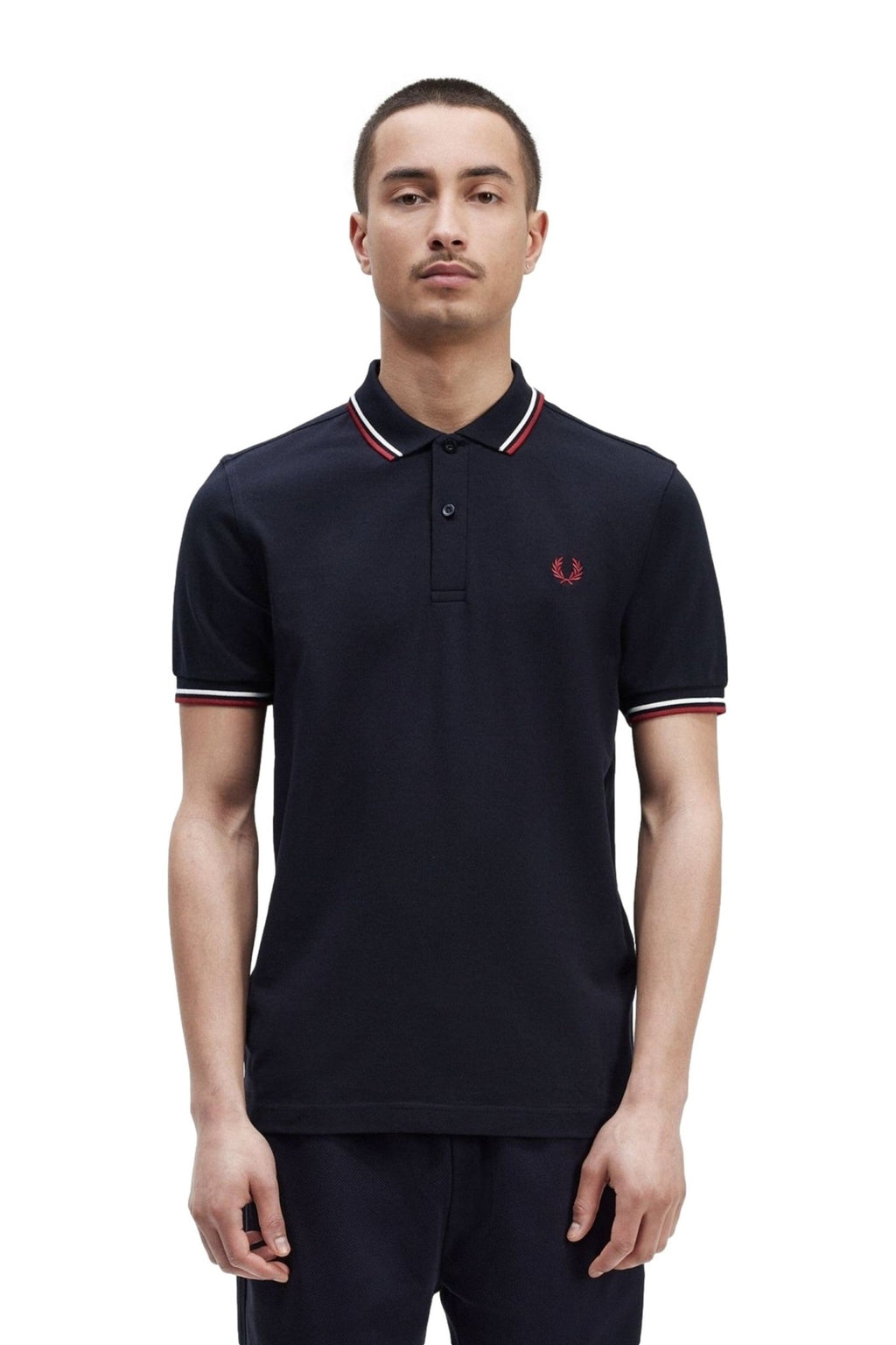 POLO FRED PERRY MARINO TWIN TIPPED SHIRT T55 - AREA ZERO
