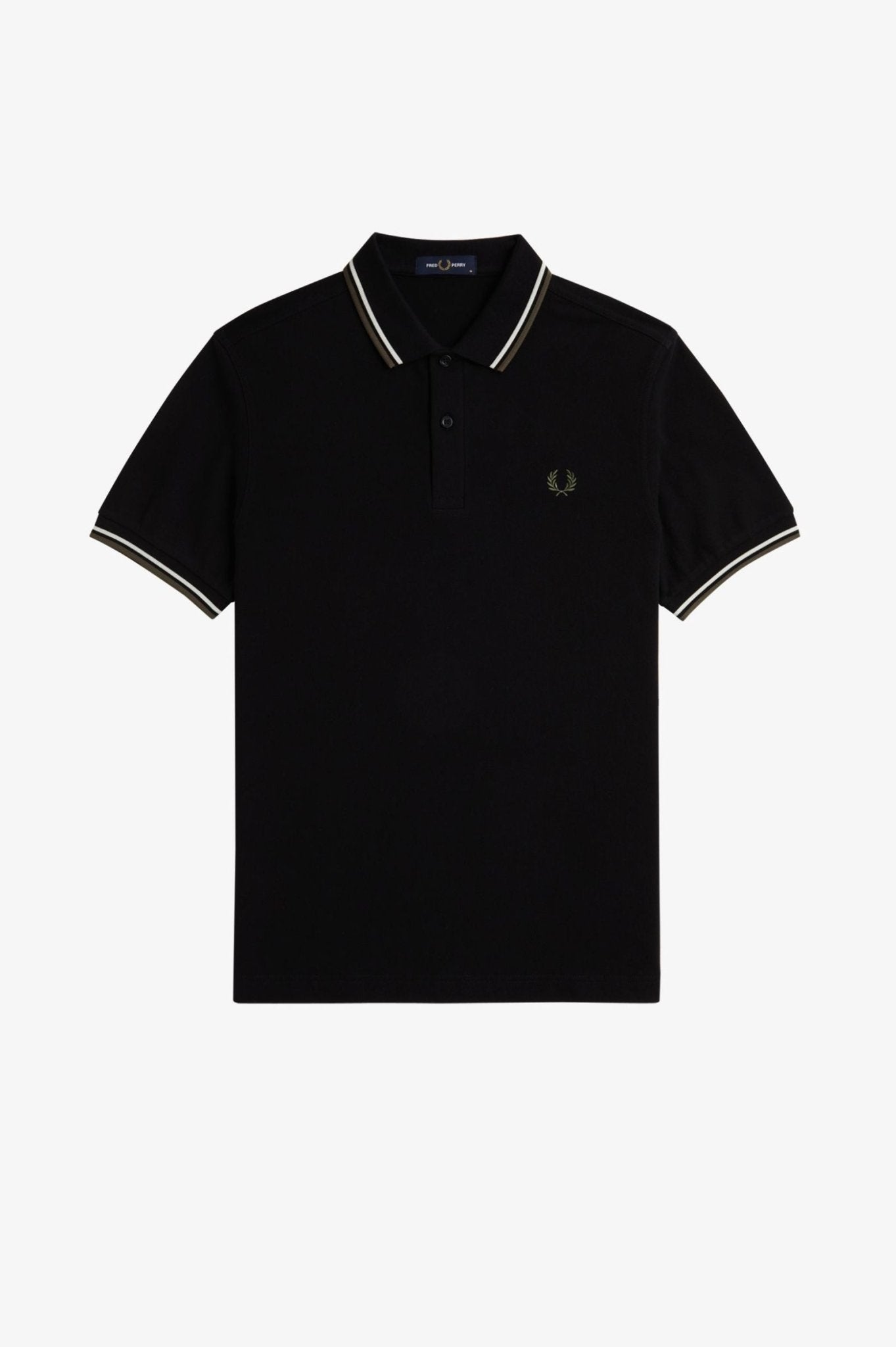 POLO FRED PERRY NEGRO W54 TWIN TIPPED SHIRT - AREA ZERO