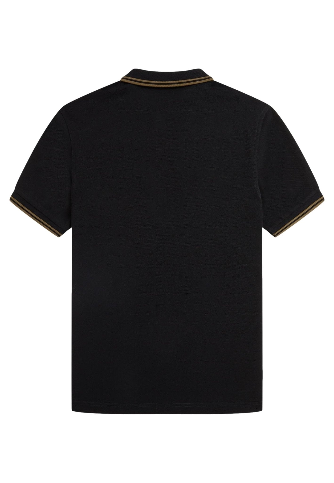 POLO FRED PERRY NEGRO/ORO TWIN TIPPED SHIRT - AREA ZERO