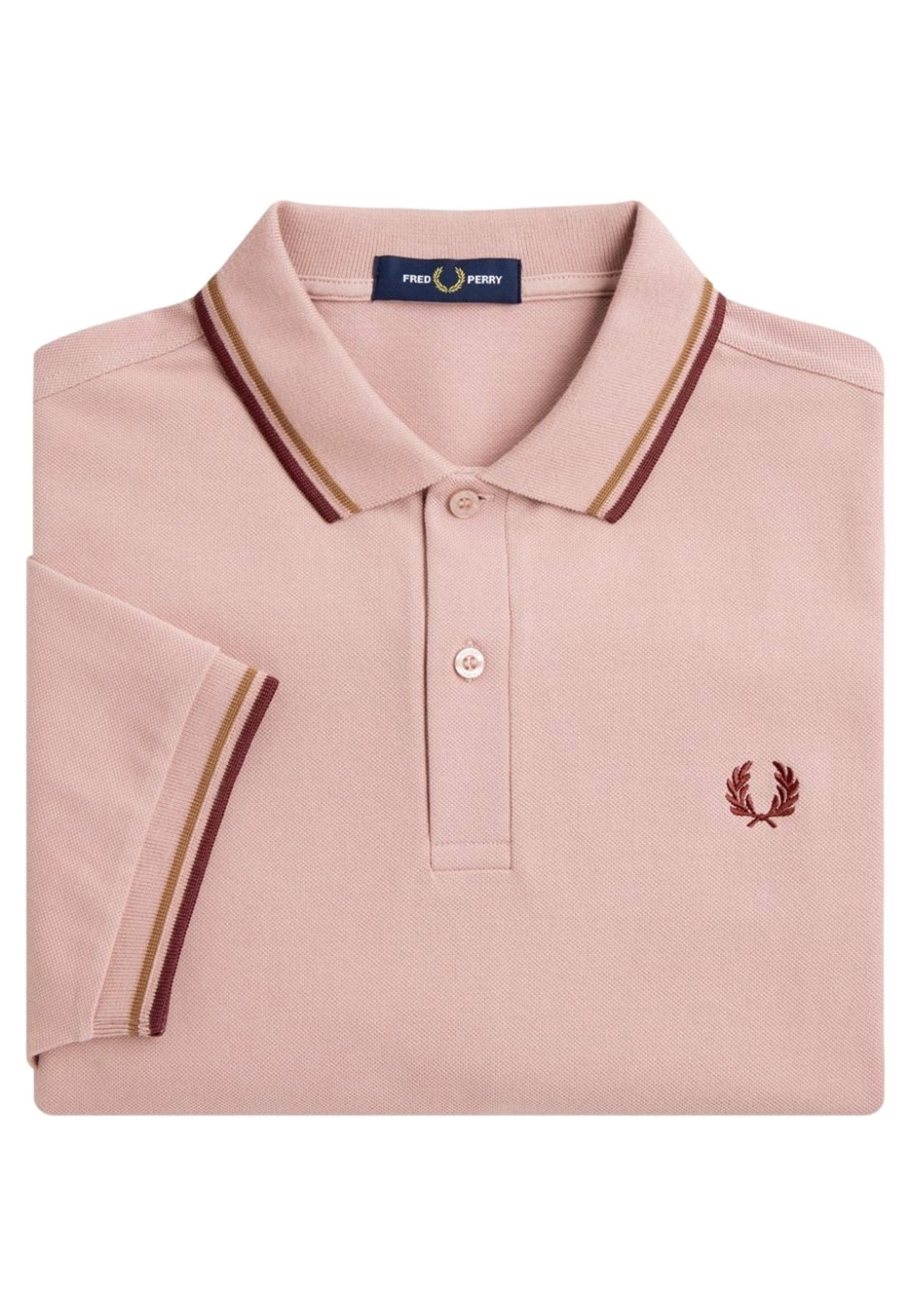 POLO FRED PERRY ROSA S51 TWIN TIPPED SHIRT - AREA ZERO