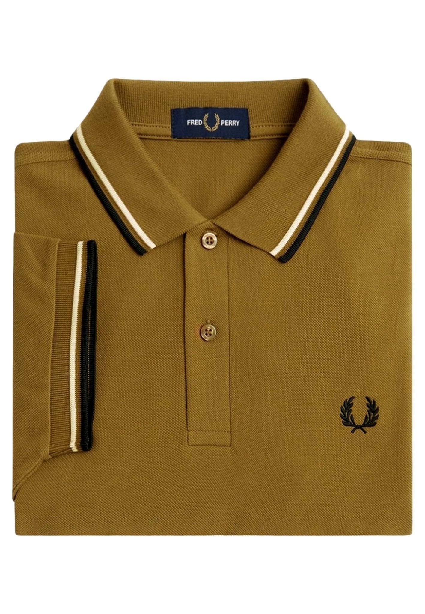 POLO FRED PERRY TOSTADO W60 TWIN TIPPED SHIRT - AREA ZERO