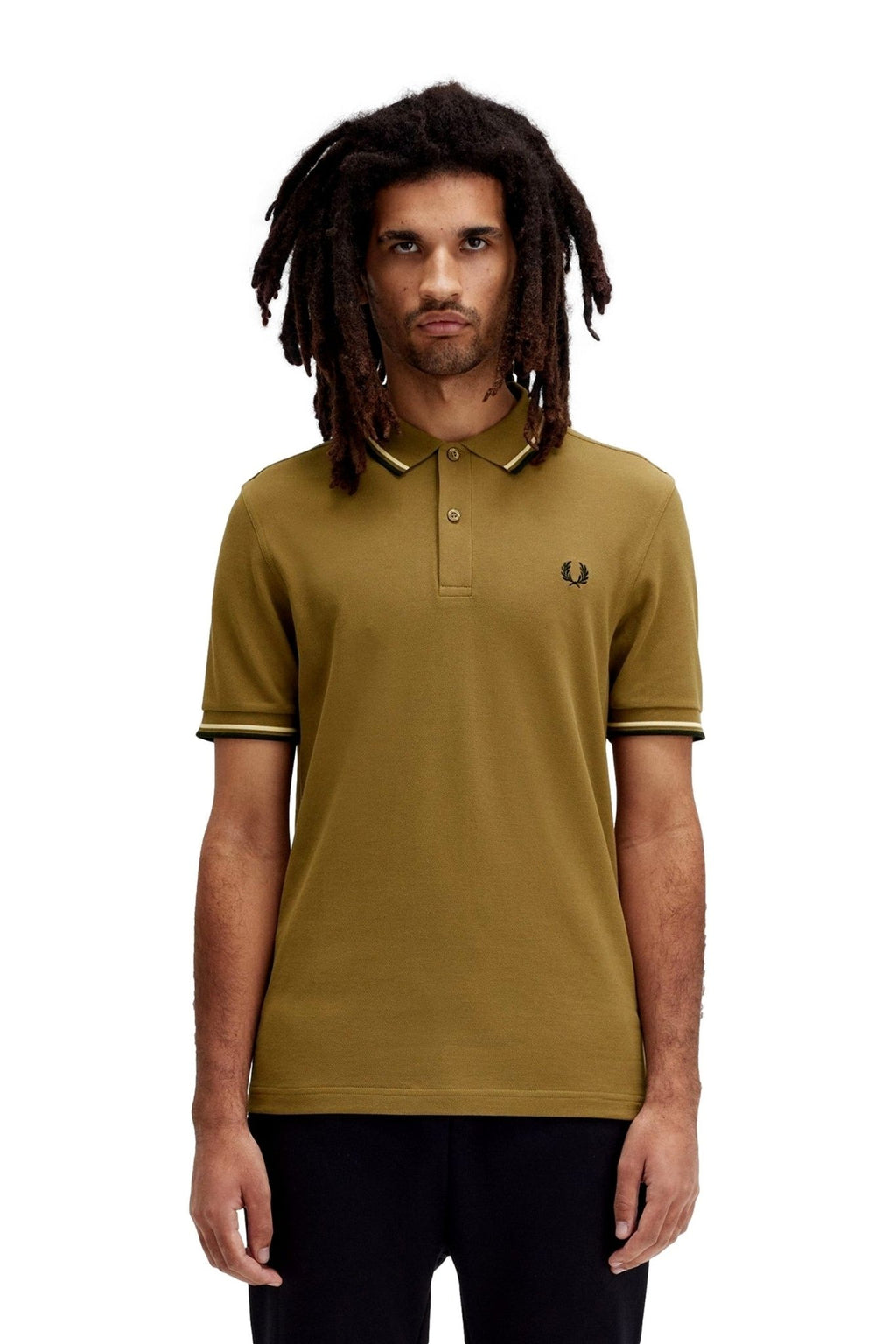 POLO FRED PERRY TOSTADO W60 TWIN TIPPED SHIRT - AREA ZERO