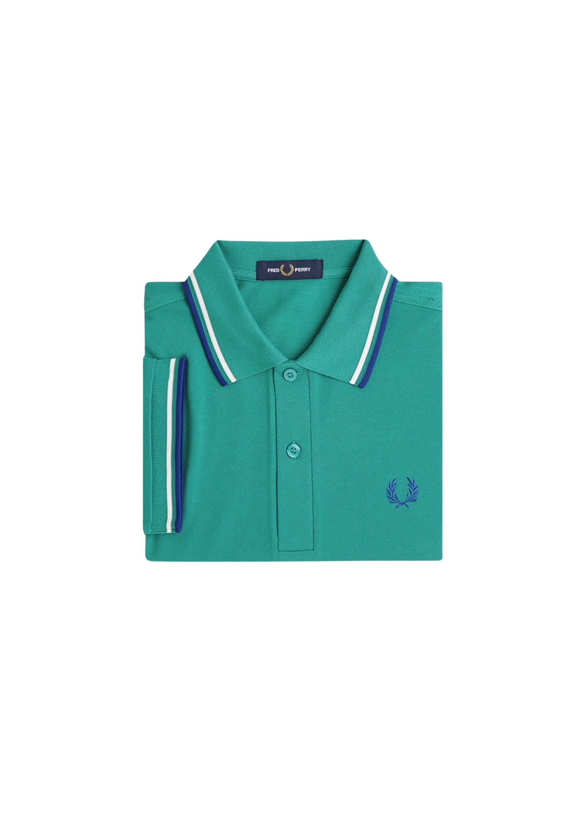 POLO FRED PERRY VERDE MINT GREEN TWIN TIPPED SHIRT
