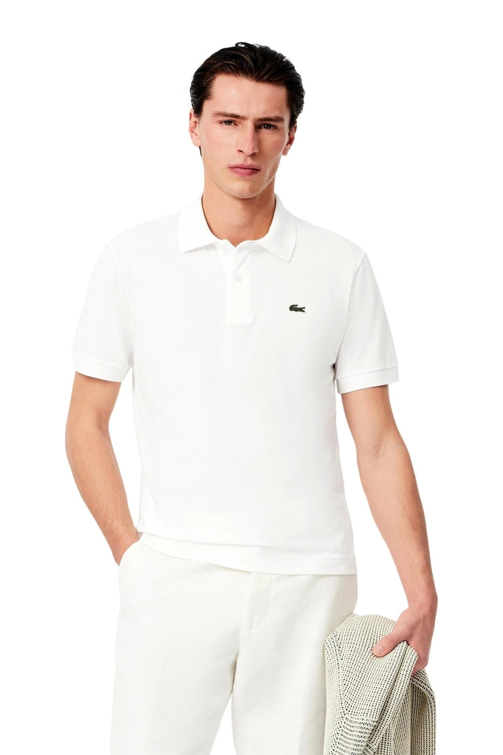 POLO LACOSTE BLANCO CLASSIC FIT SHIRT - AREA ZERO