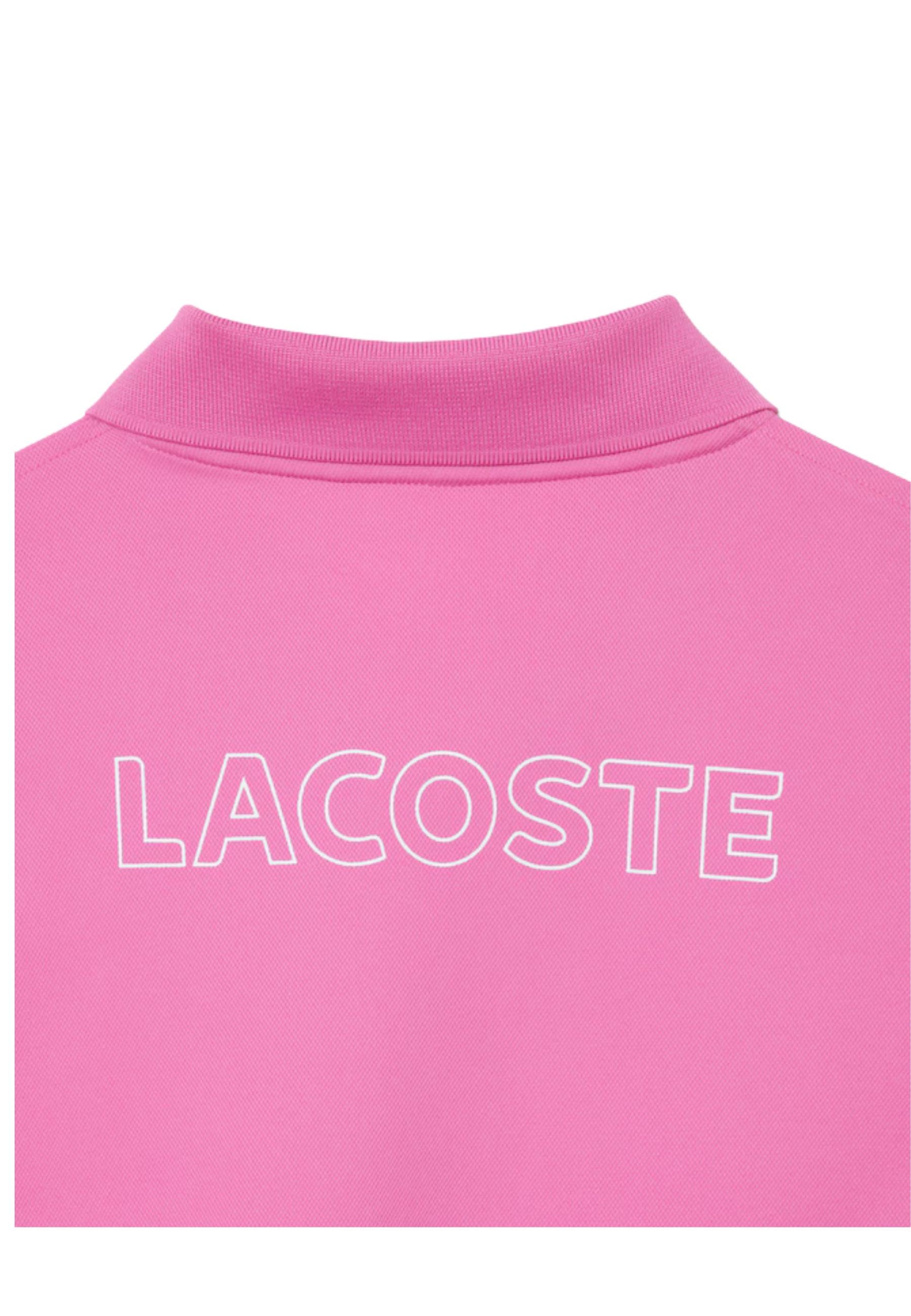 POLO LACOSTE FUXIA CONTRAST RIBETER ULTRA DRY SHIRT
