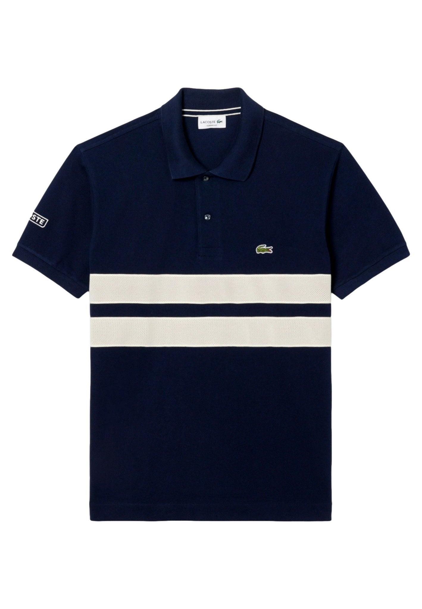 POLO LACOSTE MARINO MESH BAND CLASSIC FIT SHIRT - AREA ZERO