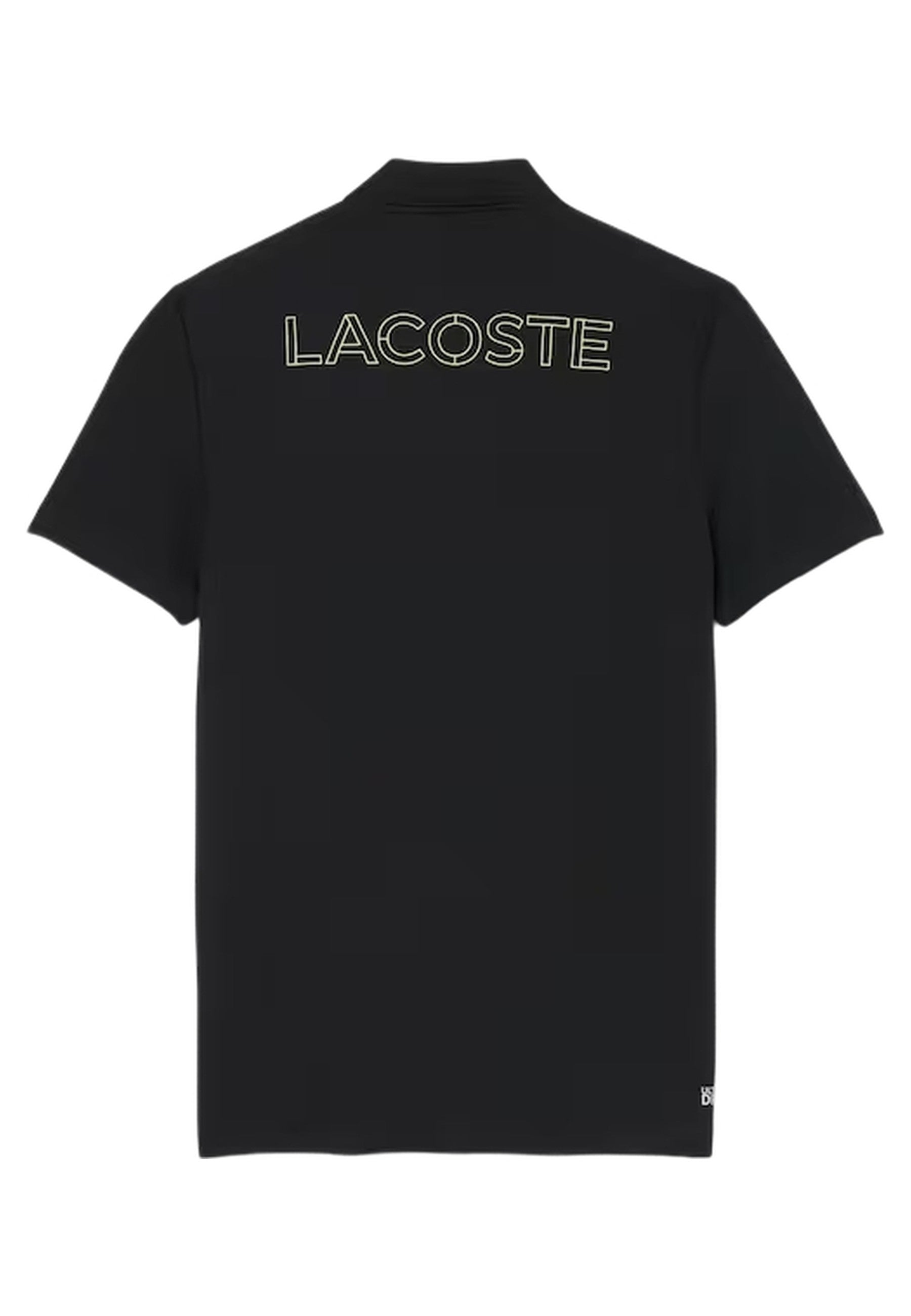 POLO LACOSTE NEGRO BACK LOGO ULTRA DRY POLO SHIRT