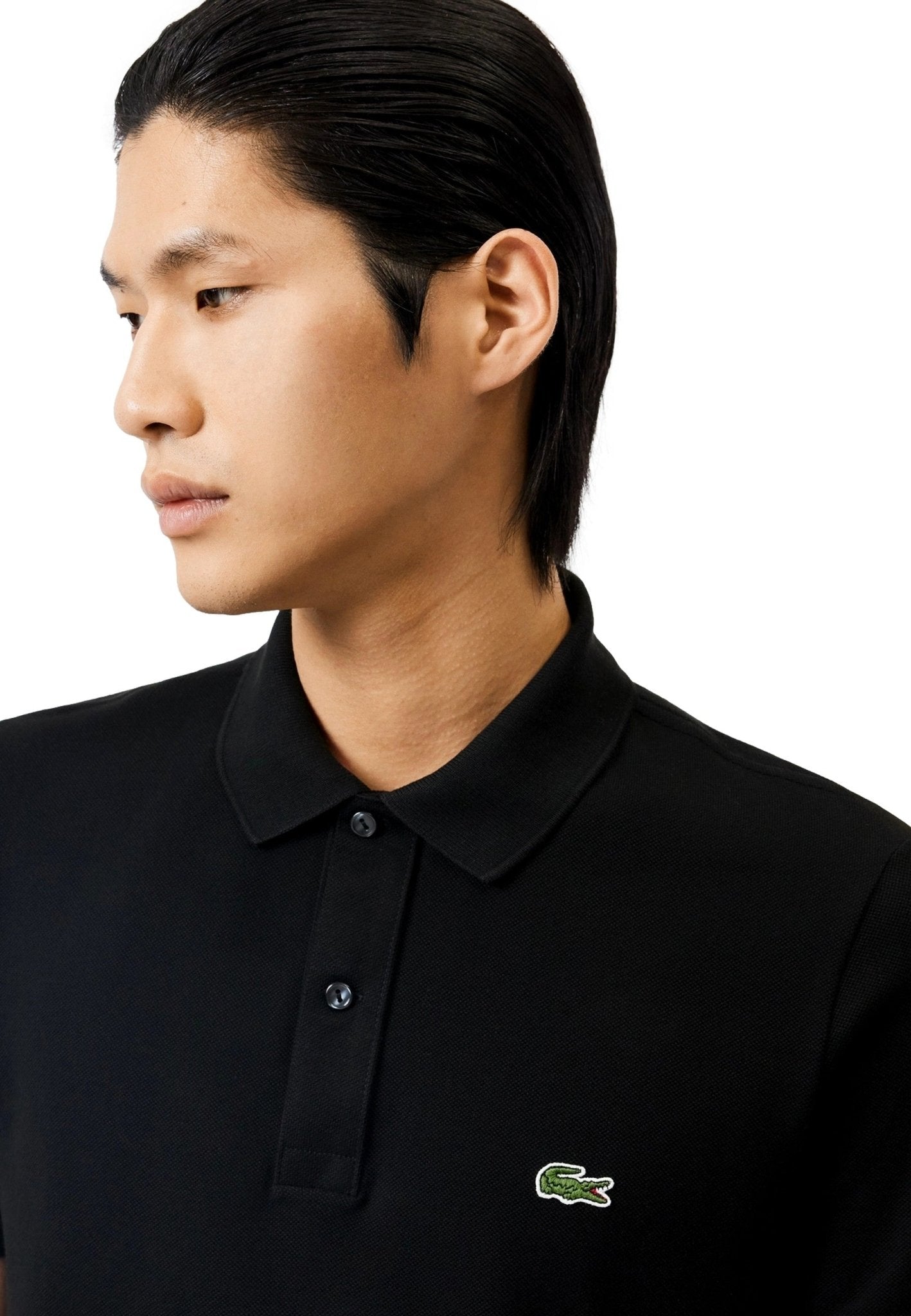POLO LACOSTE NEGRO SLIM FIT POLO SHIRT - AREA ZERO