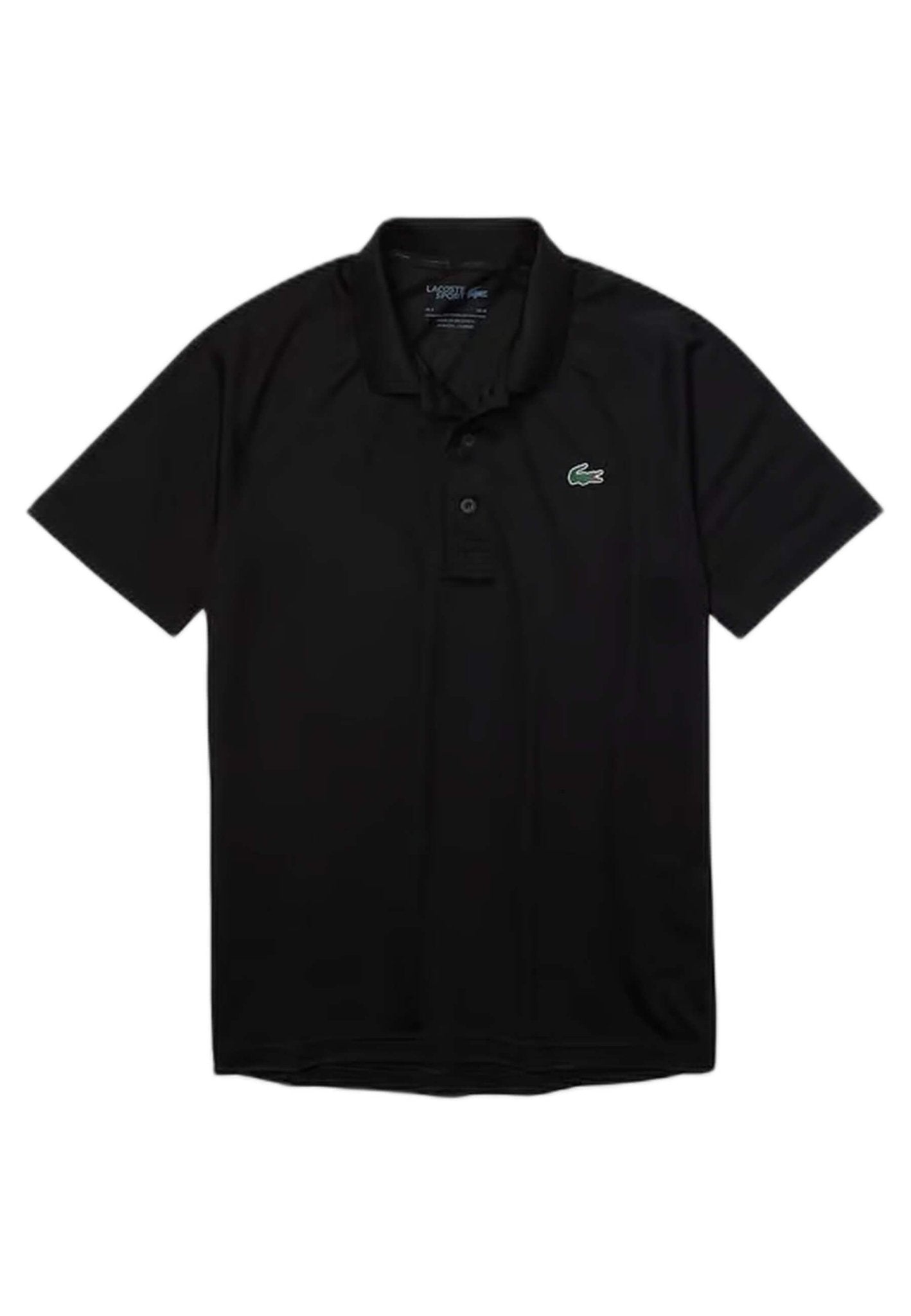 POLO LACOSTE NEGRO TONED LOGO REGULAR SHIRT - AREA ZERO