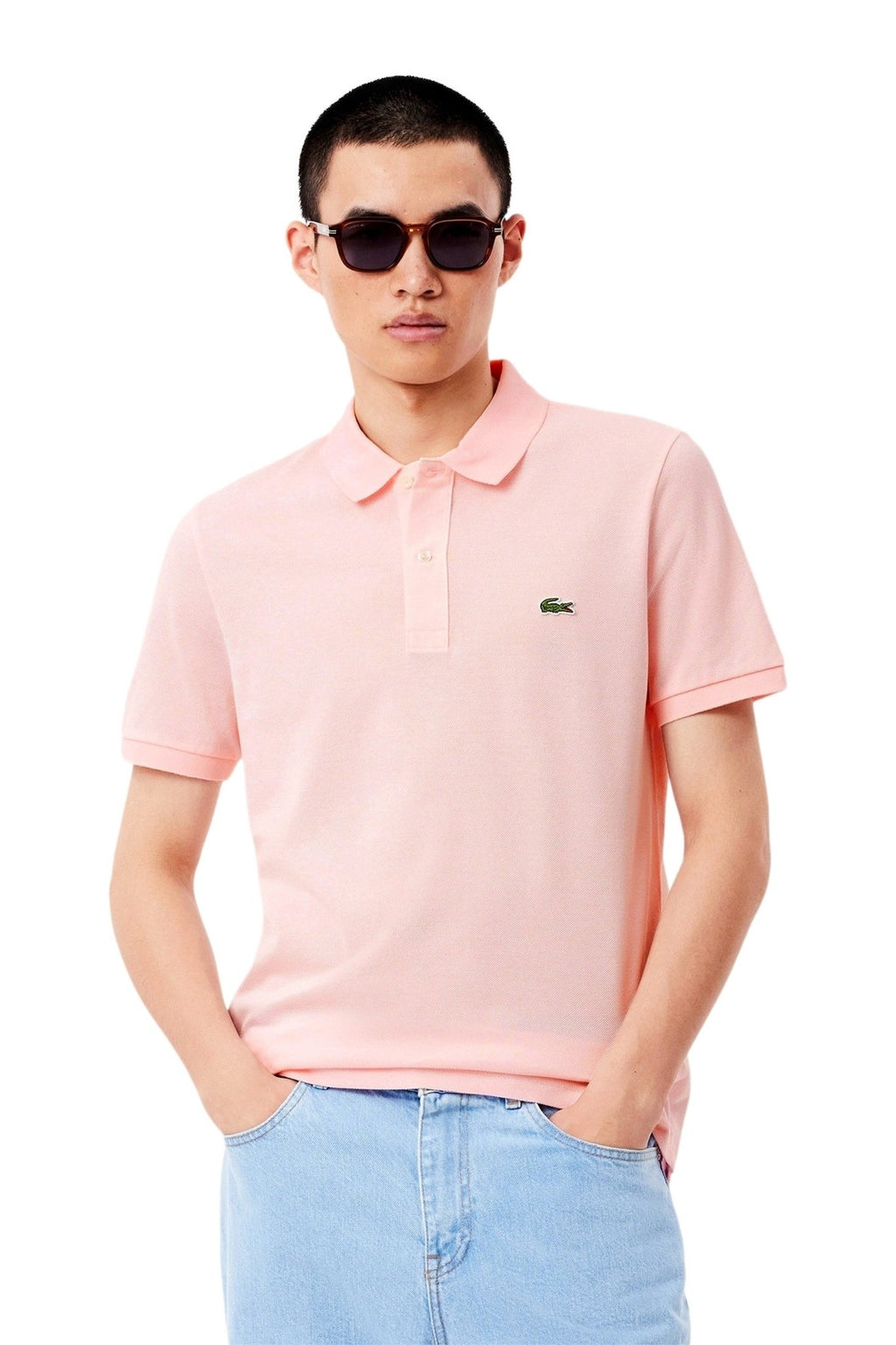 POLO LACOSTE ROSA SLIM FIT LIGHT POLO SHIRT - AREA ZERO