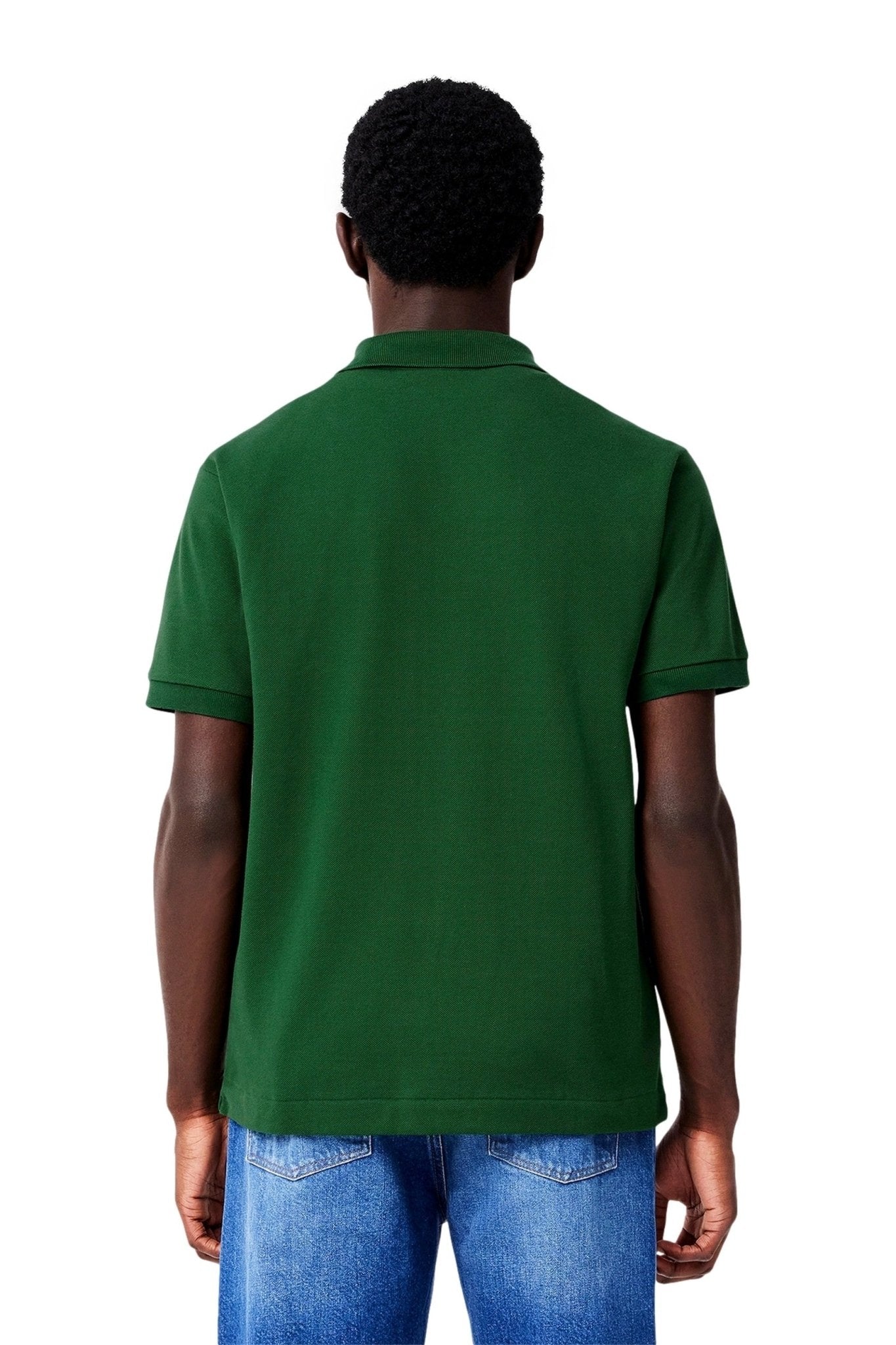 POLO LACOSTE VERDE CLASSIC FIT LIGHT POLO SHIRT - AREA ZERO