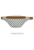 RIÑONERA SPRAYGROUND BLANCA GRAFF EMBOSSED CREAM CHECK SAVVY CROSSBODY