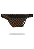 RIÑONERA SPRAYGROUND MARRON CHECK 2 EMBOSS SAVVY CROSSBODY