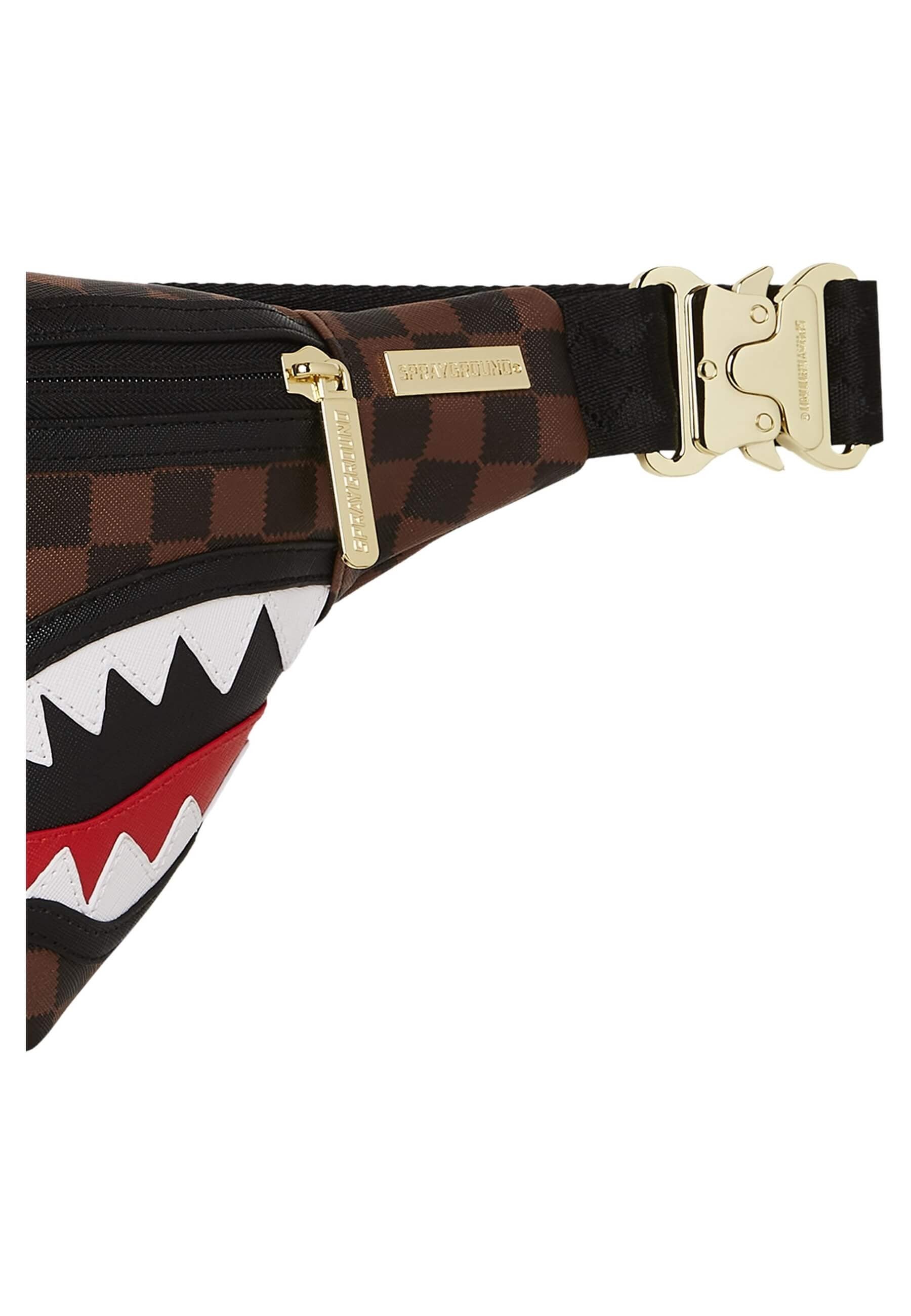 RIÑONERA SPRAYGROUND MARRON SAWTOOTH SHARKS IN PARIS SAVVY CROSSBODY