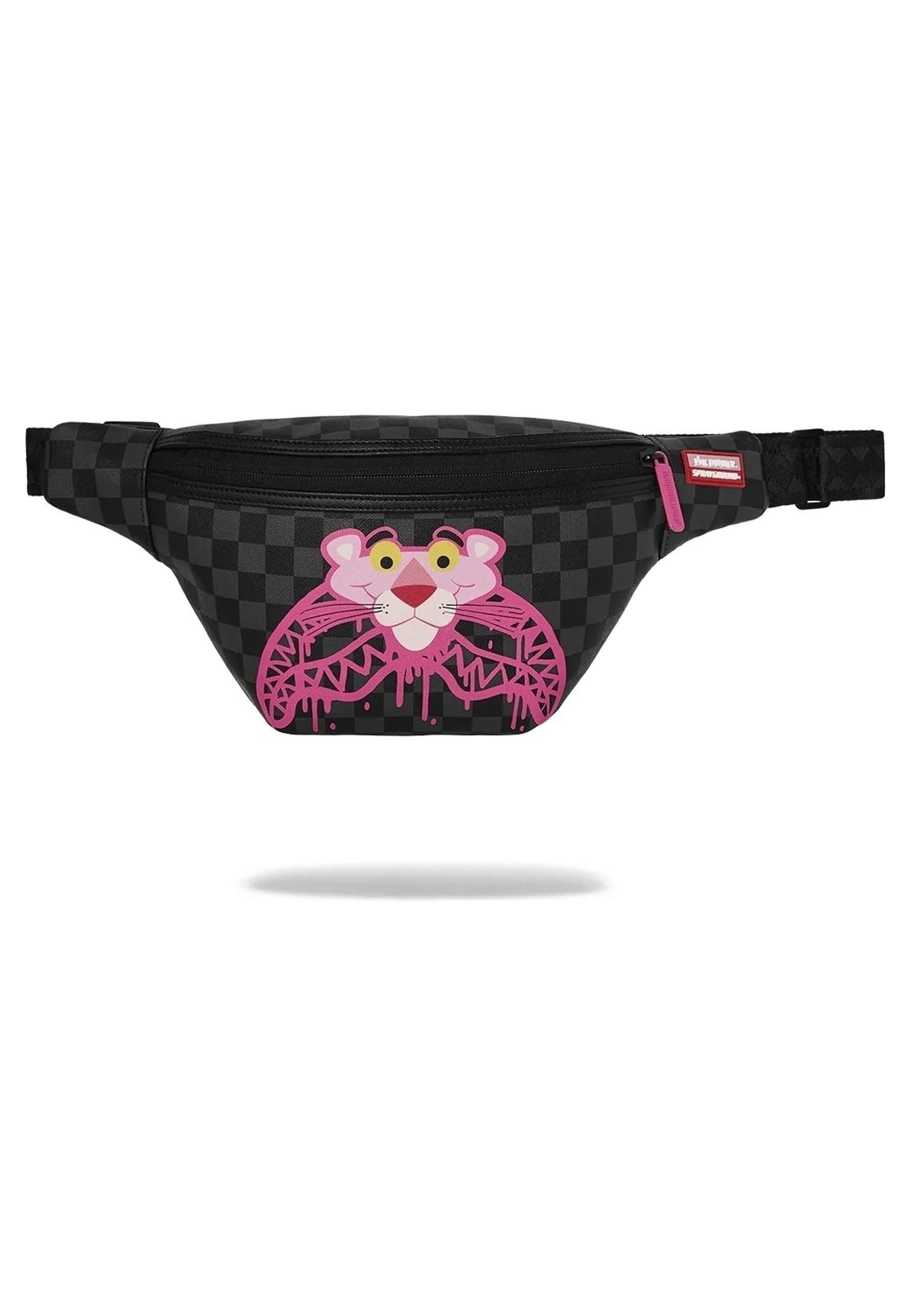 RIÑONERA SPRAYGROUND NEGRA PANTERA ROSA PINK PANTHER DRIPPY DIAMONDS CROSSBODY